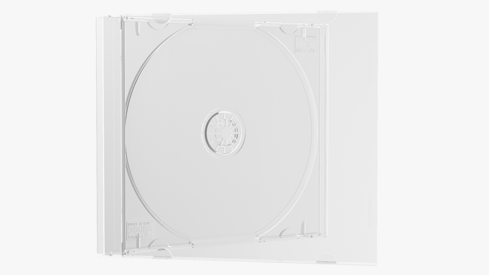 3D Single CD Jewel Case Clear