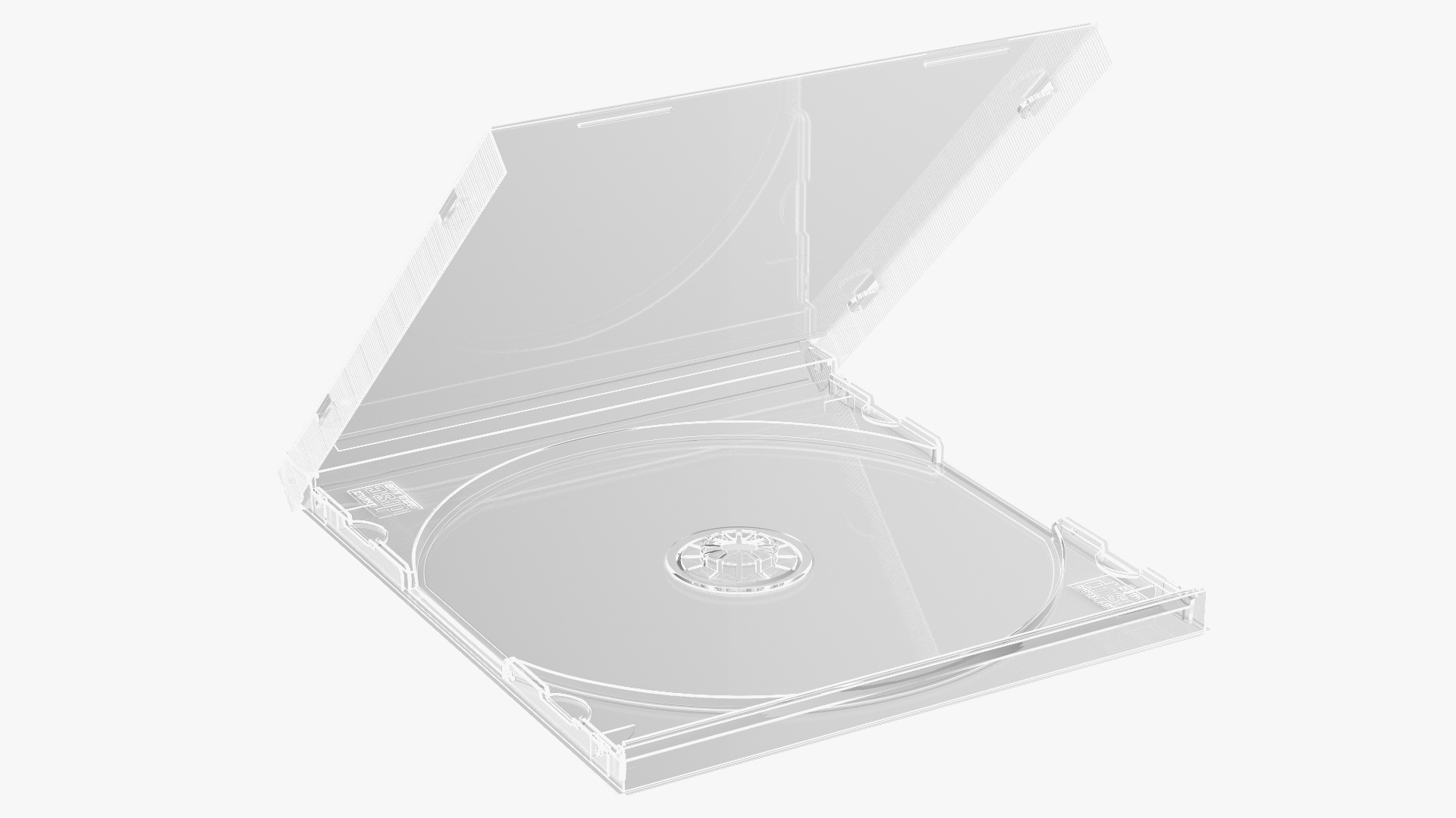 3D Single CD Jewel Case Clear