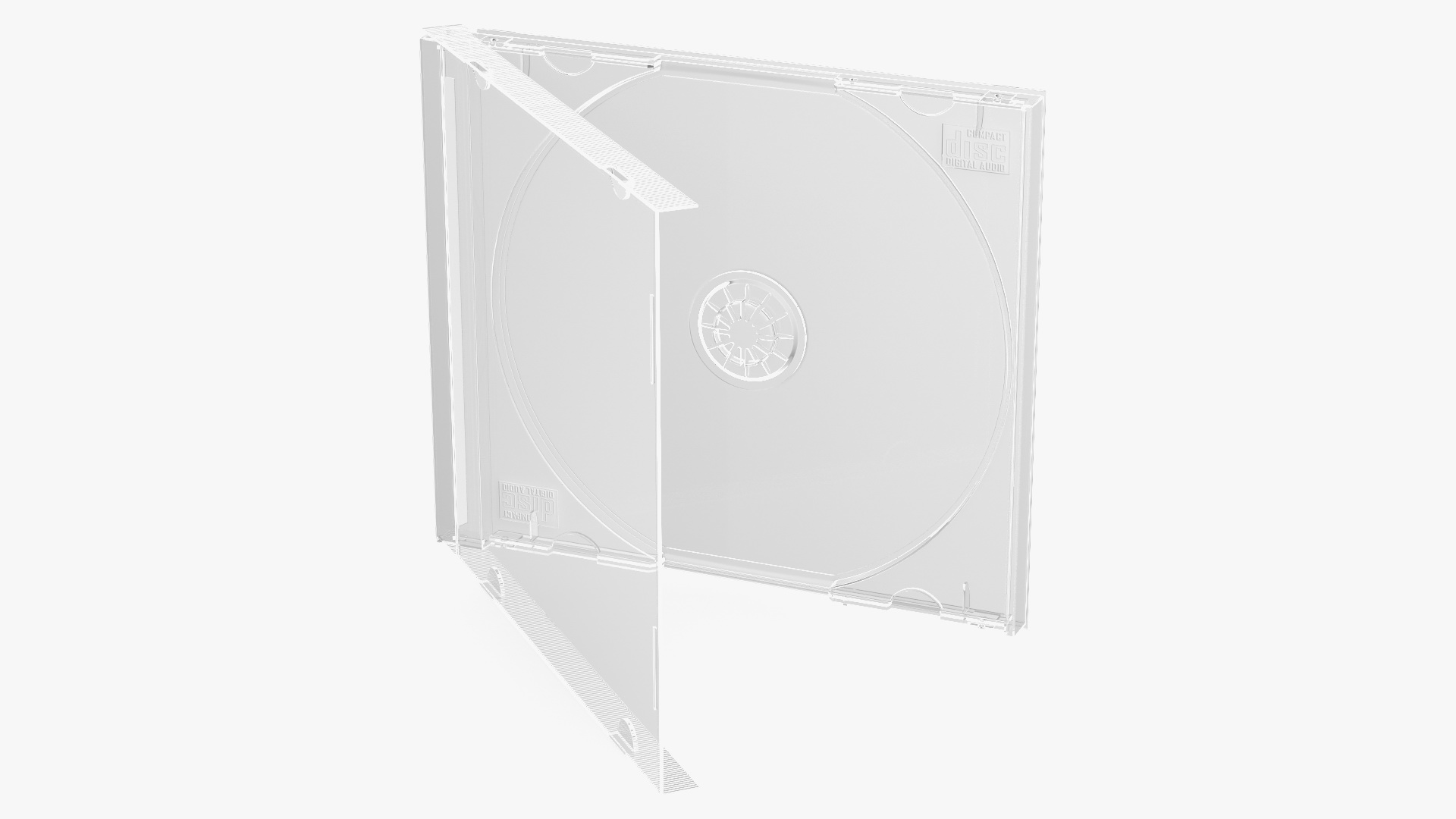 3D Single CD Jewel Case Clear