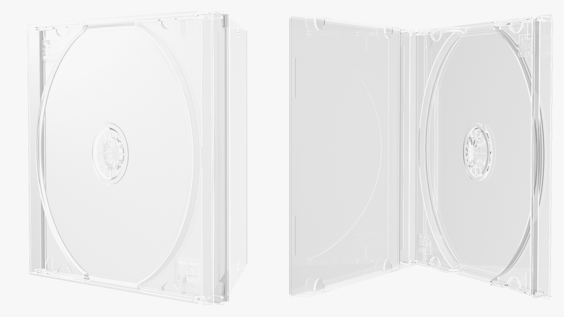 3D Single CD Jewel Case Clear