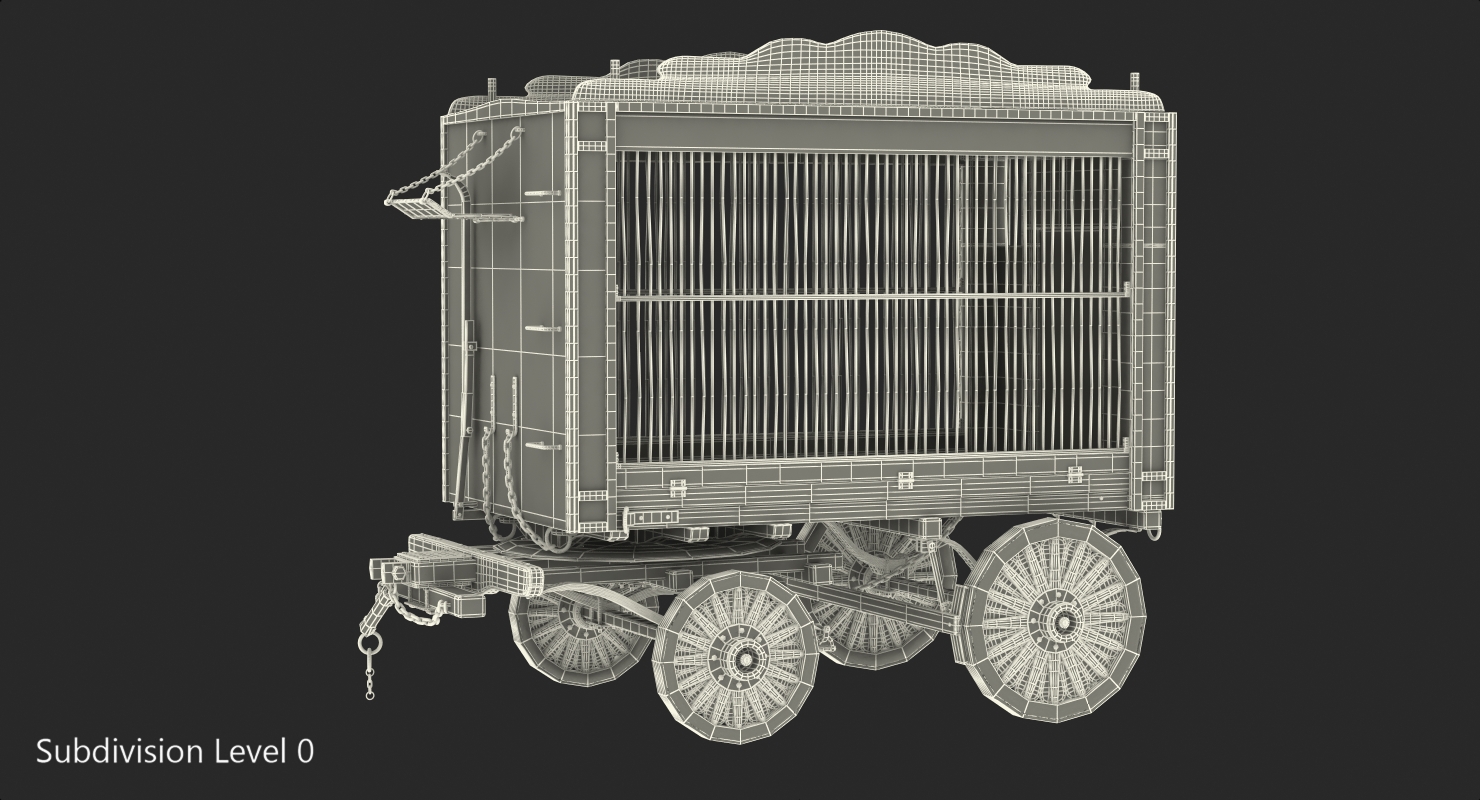 Traveling Circus Wagon 3D