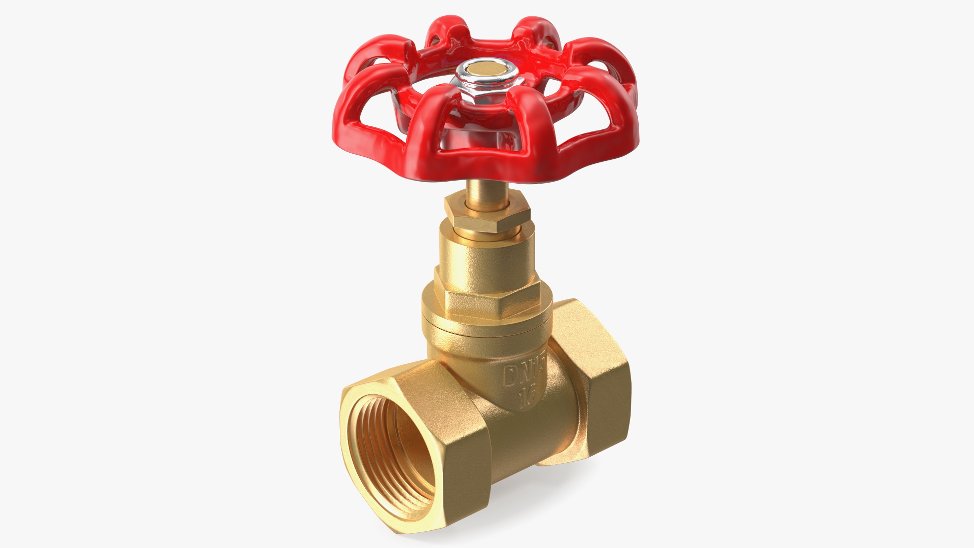 Bronze Water Globe Valve 3D model