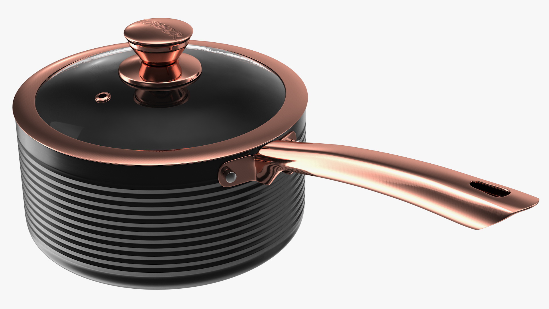 3D Tower Saucepan Set model