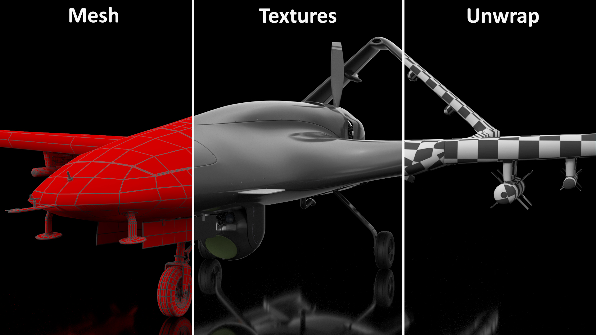 3D model Unmanned Combat Aerial Vehicle