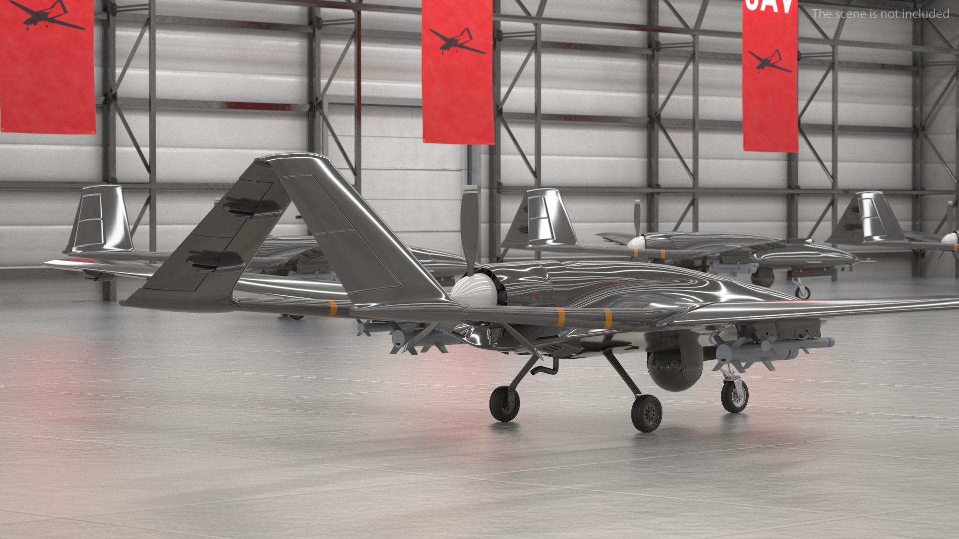 3D model Unmanned Combat Aerial Vehicle