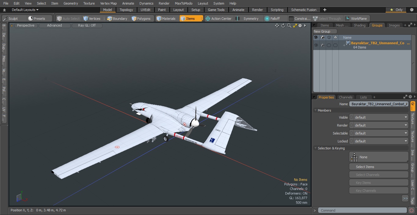 3D model Unmanned Combat Aerial Vehicle