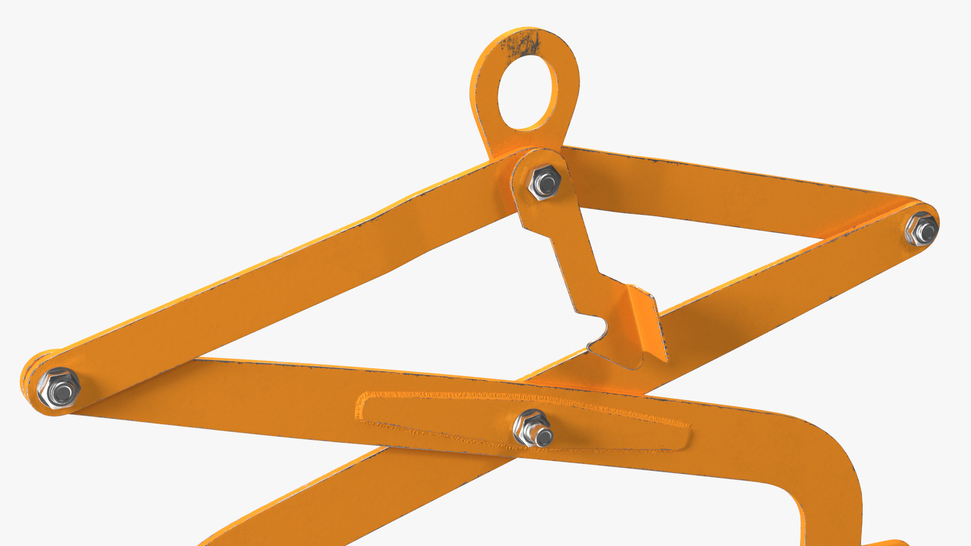 Crane Mounted Drum Lifter and Rotator Rigged 3D model