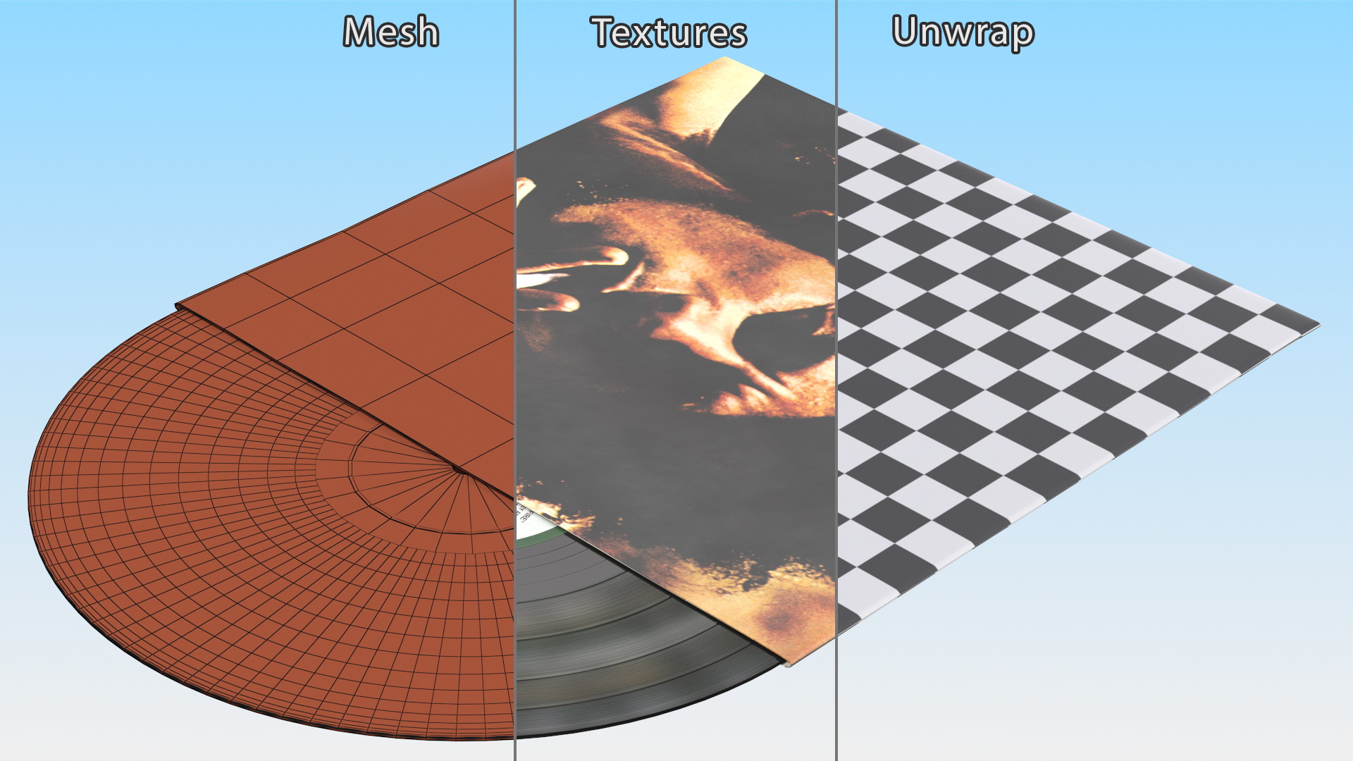 Vinyl Record Album Bob Marley 3D model