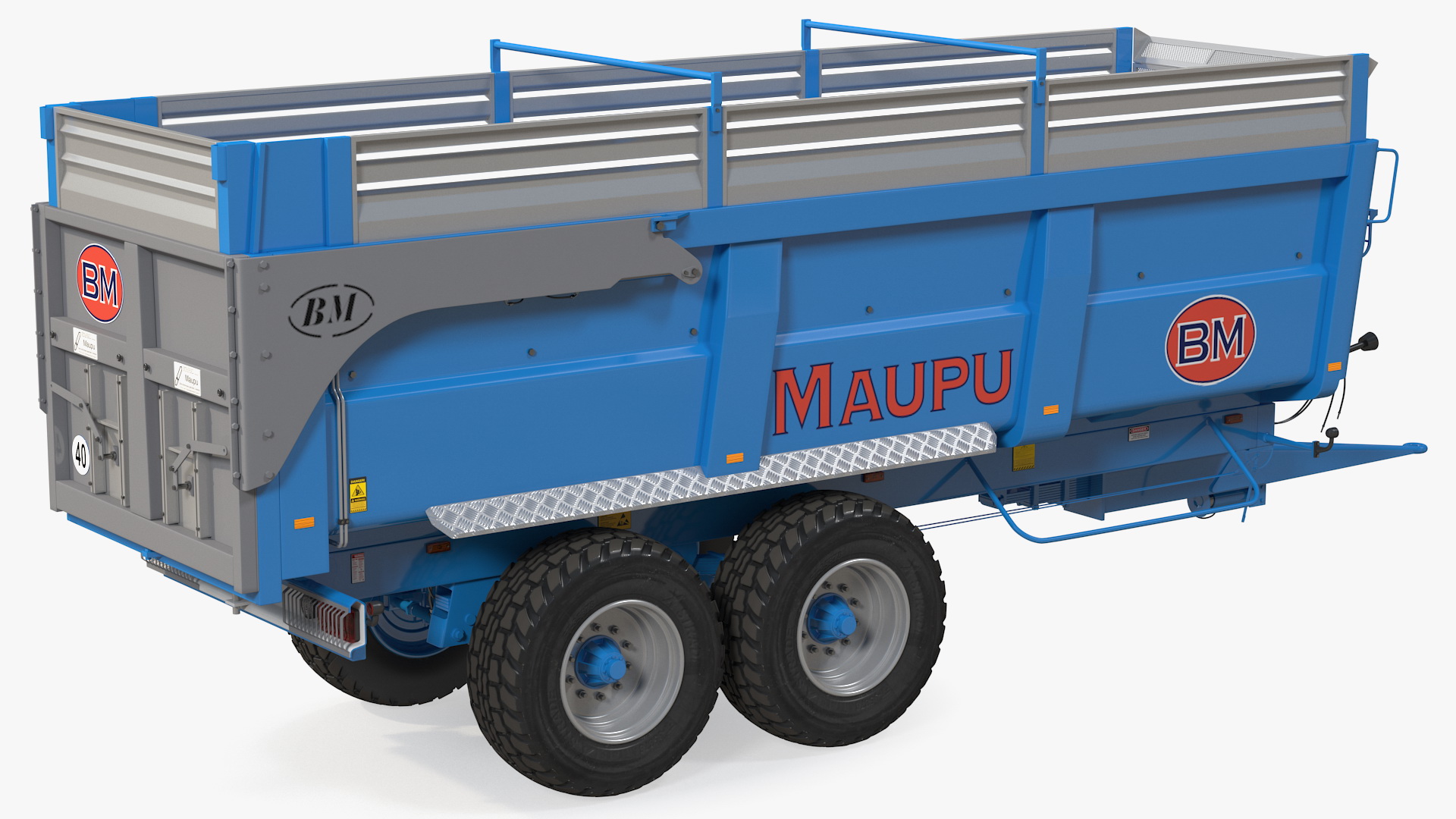 Maupu 18t Body Tipper Trailer Clean Rigged 3D