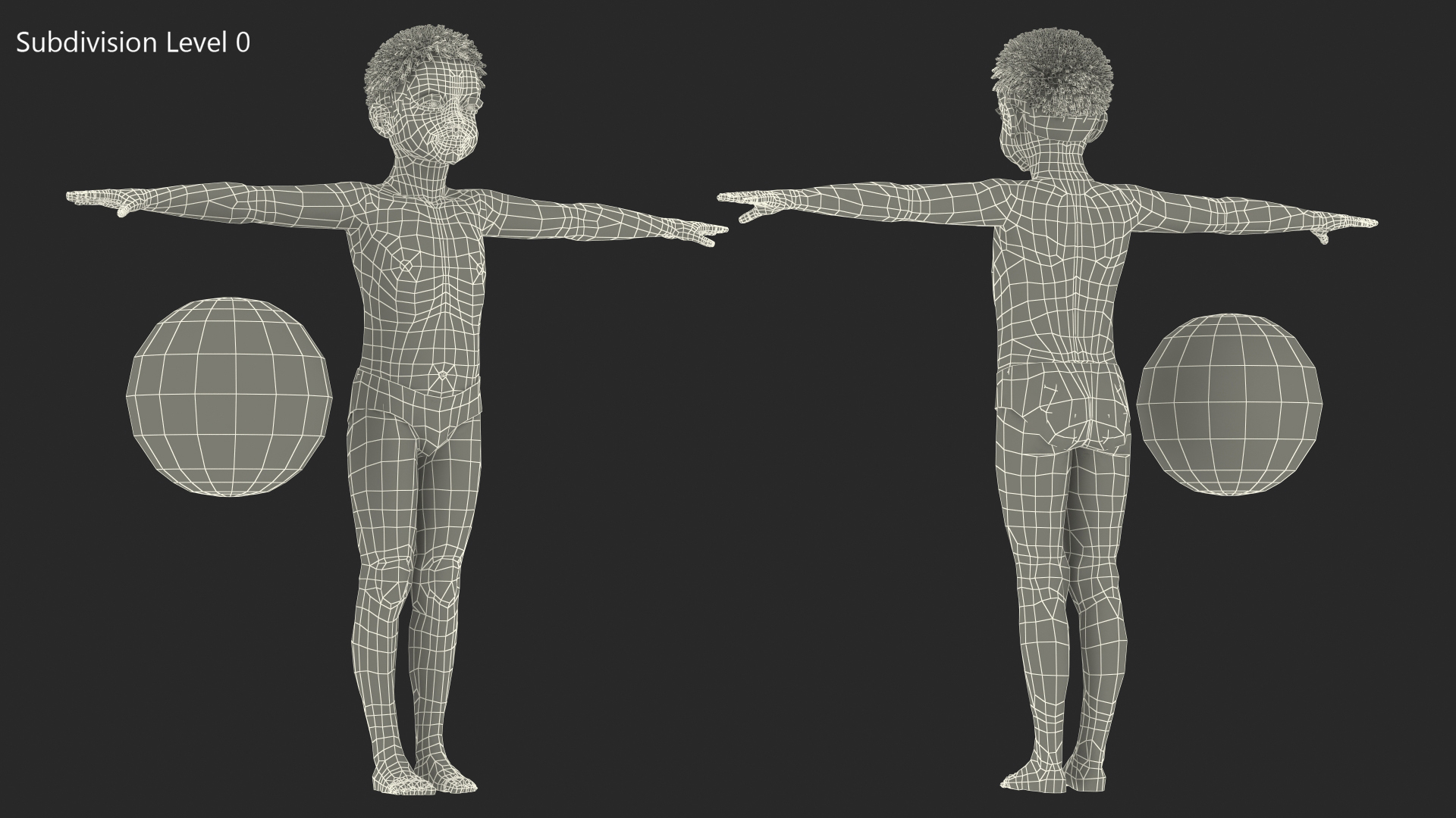 3D Black Child Boy Beach Style Rigged for Maya model