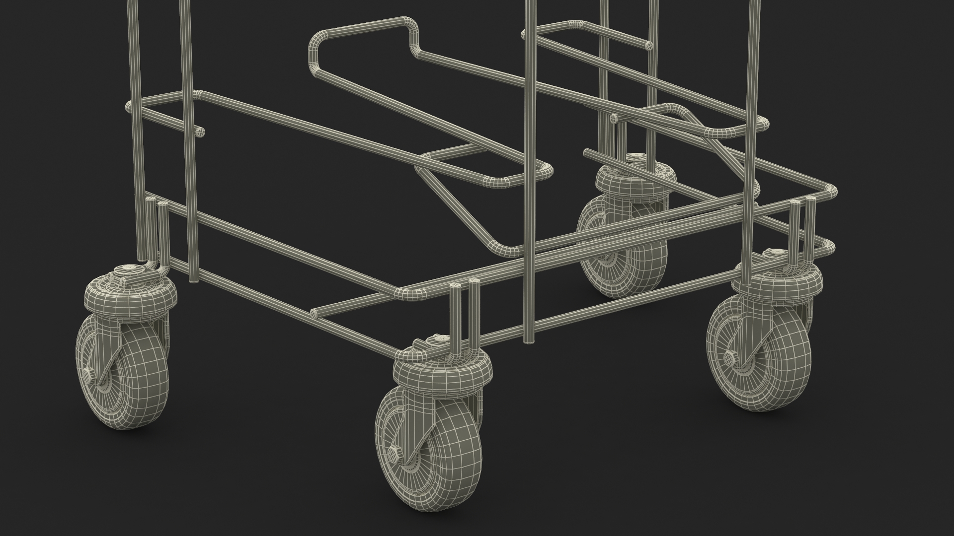 3D model Empty Tray Cart