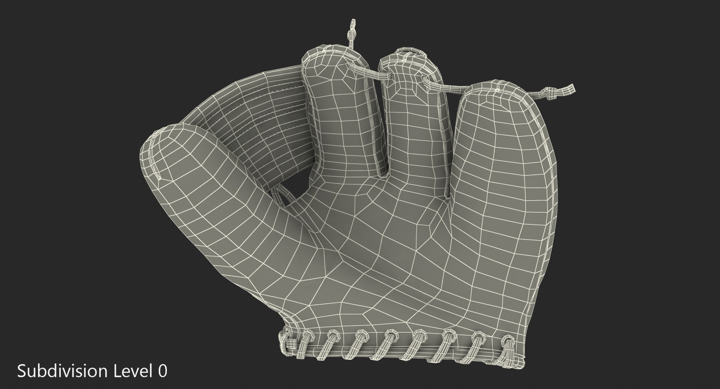 3D model Vintage Baseball Glove Generic