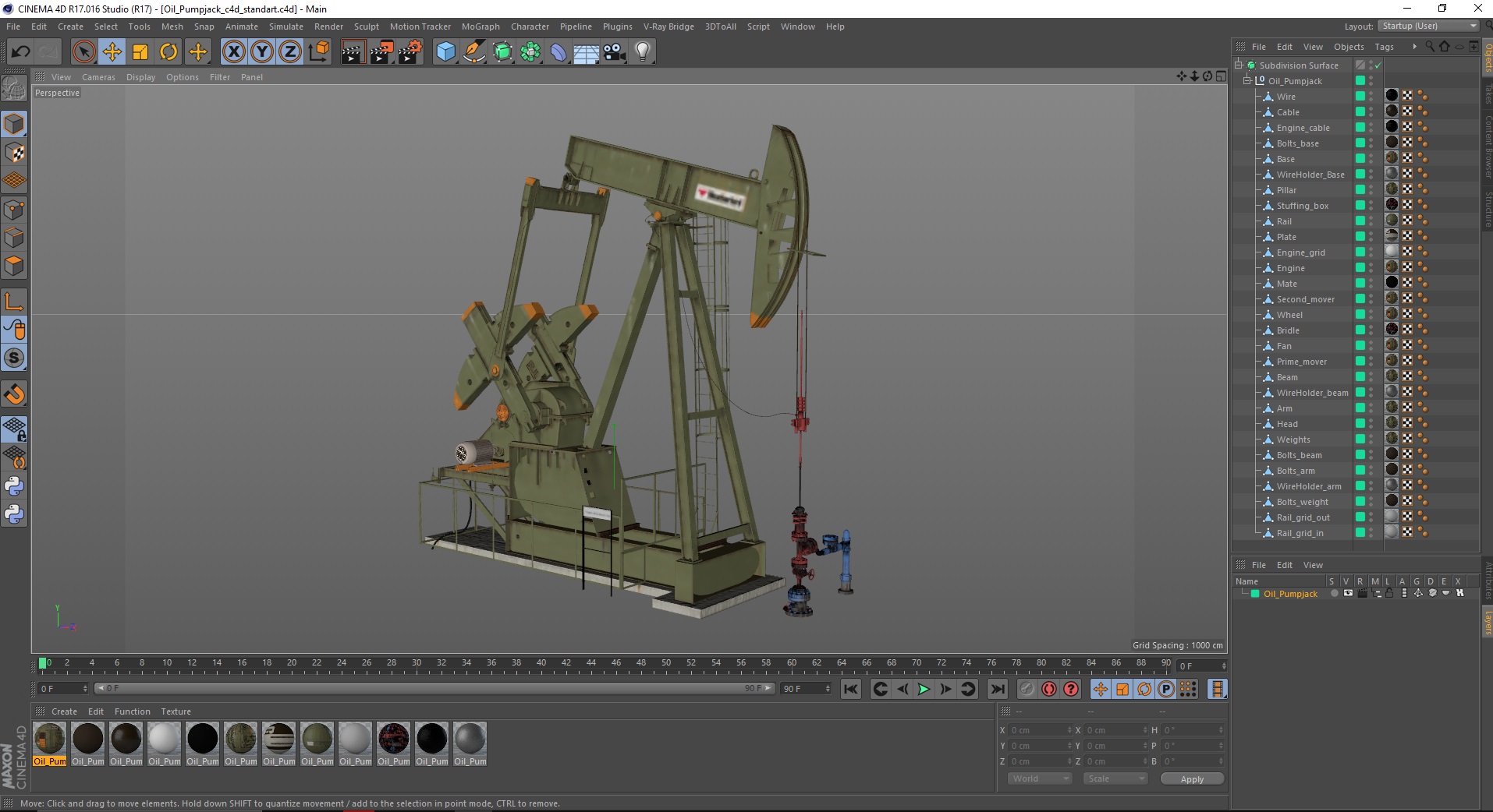 Oil Pumpjack 3D