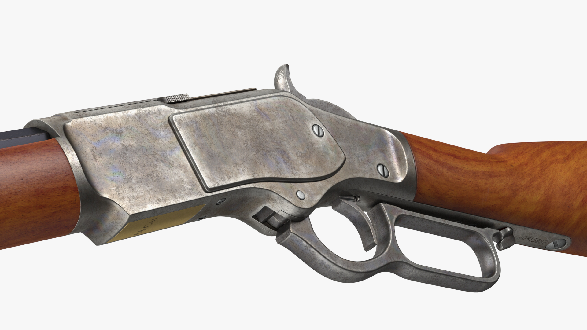 3D Winchester Model 1873 Patina Case model