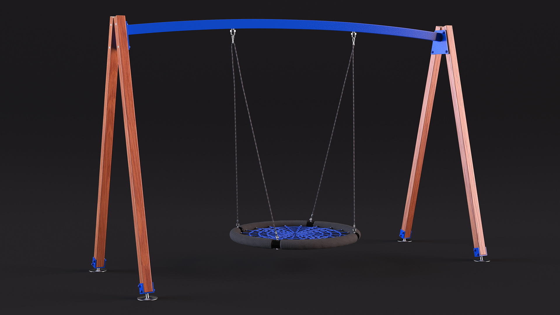 3D Spider Web Saucer Swing Blue model