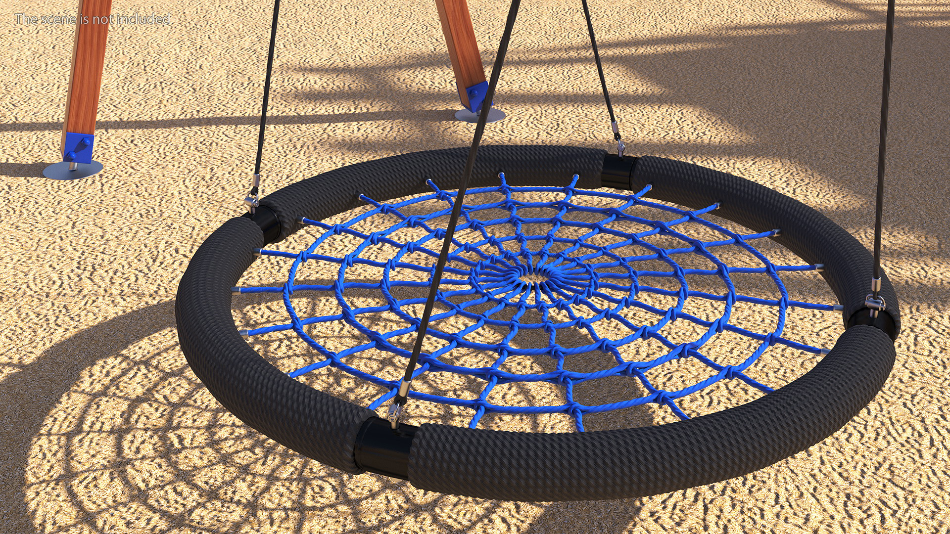 3D Spider Web Saucer Swing Blue model