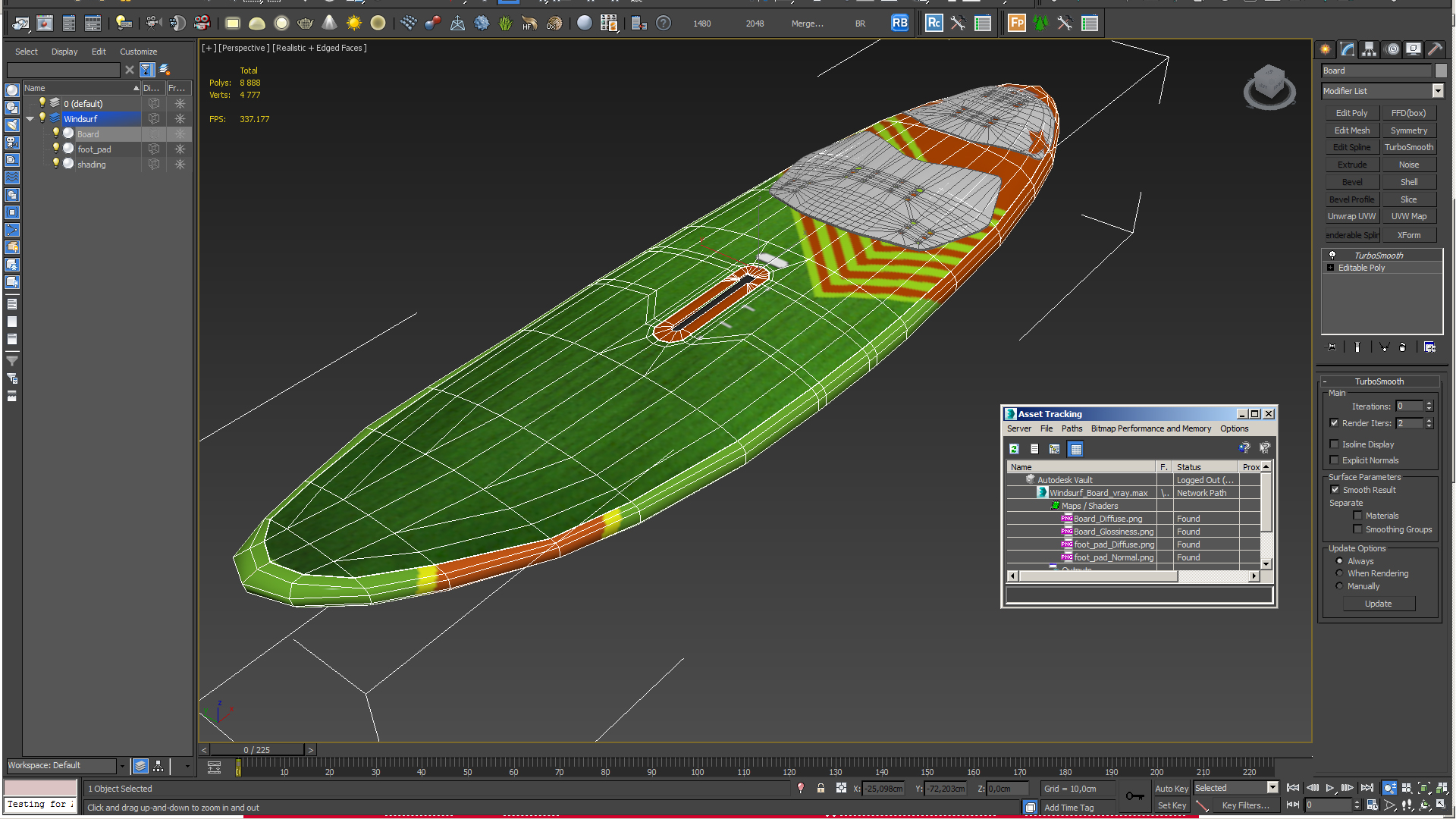 3D model Sport Windsurf Board