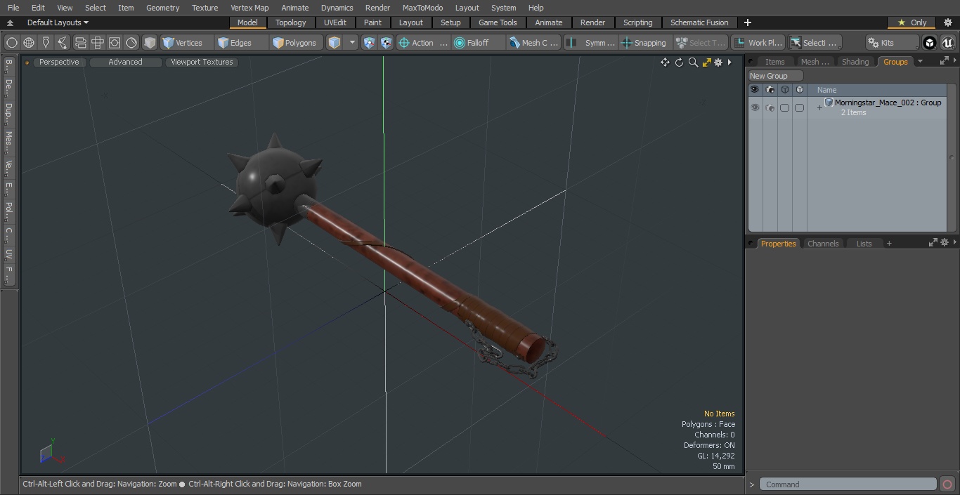 3D Morningstar Mace