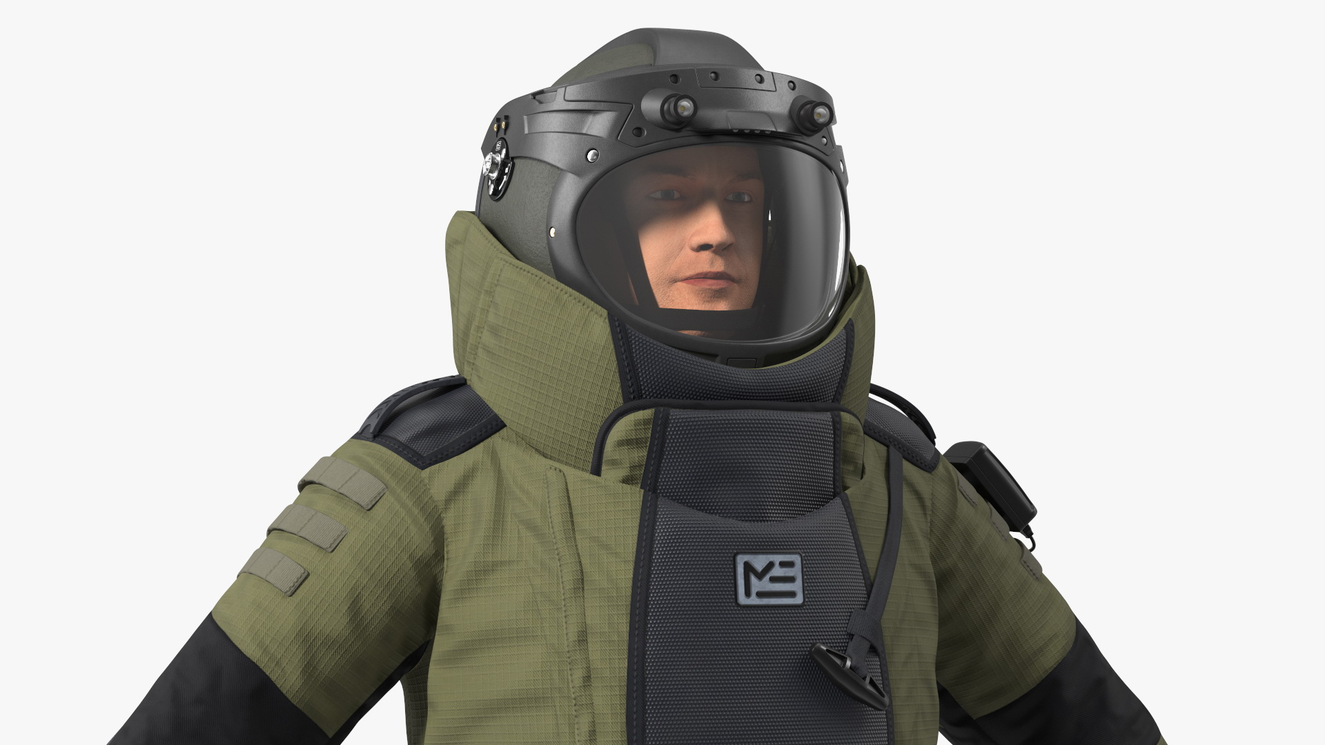 EOD 10 Bomb Suit Rigged for Cinema 4D 3D