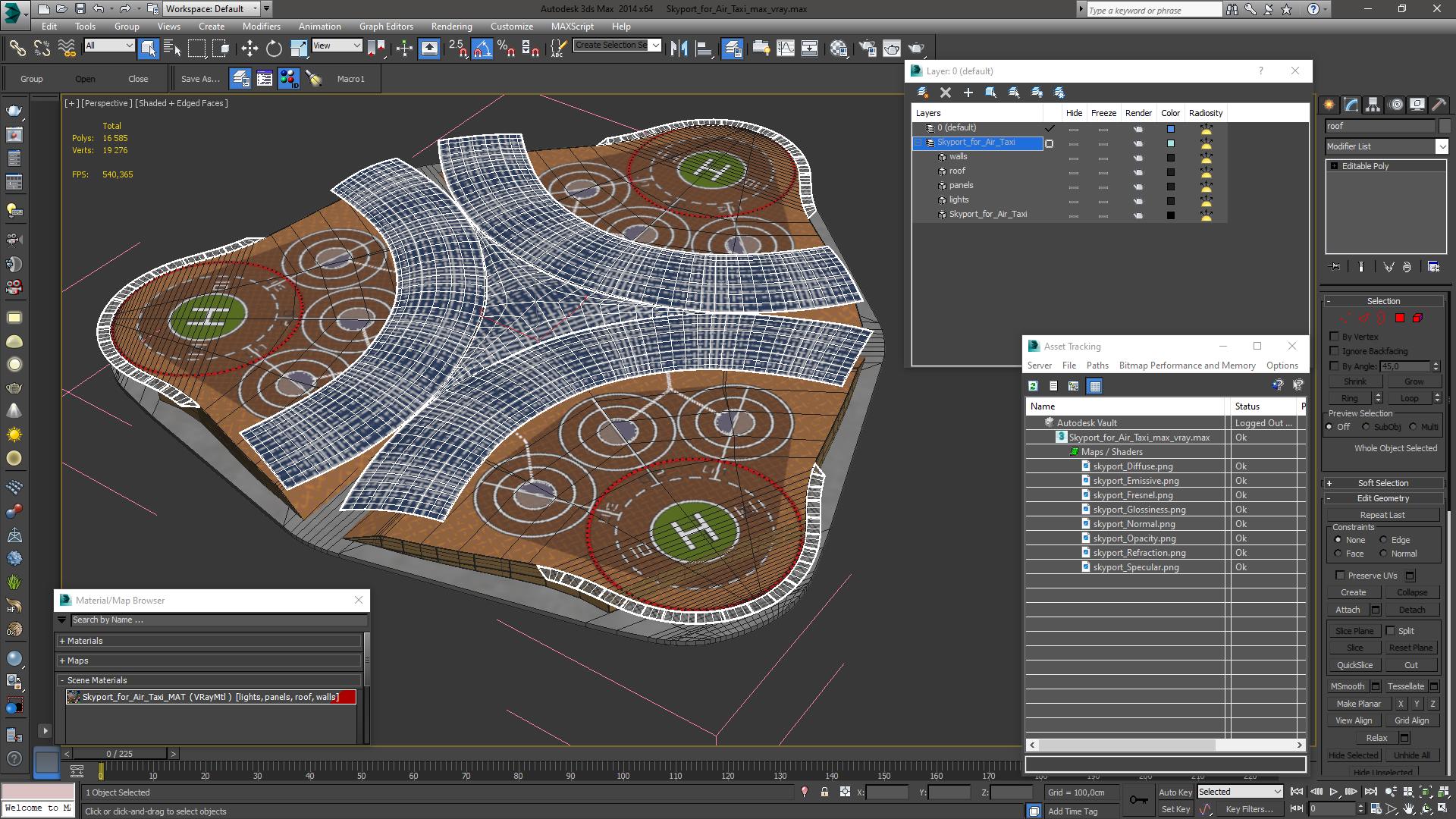 3D model Skyport for Air Taxi