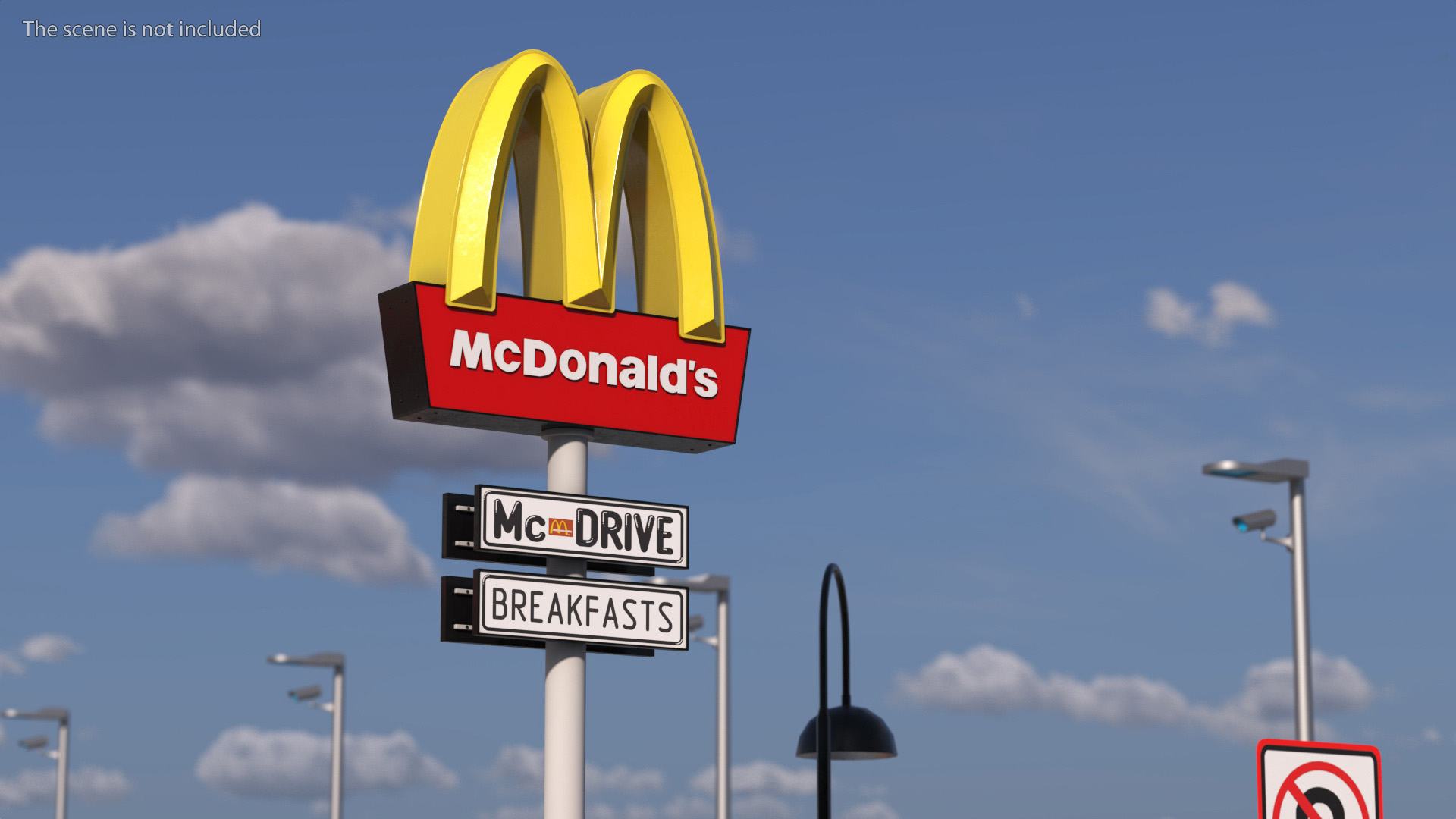 McDonalds Clown and McDonalds Pylon Fur 3D model