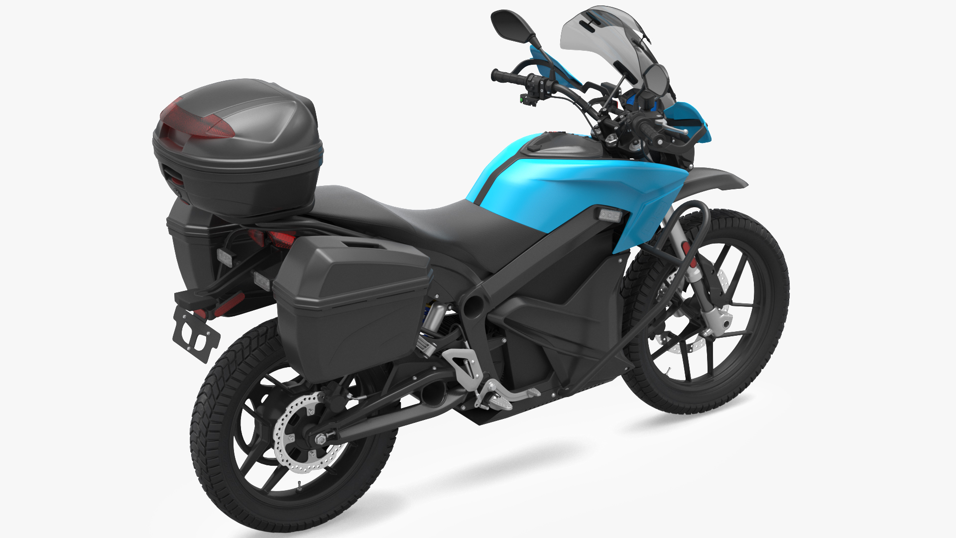 3D Electric Police Motorcycle