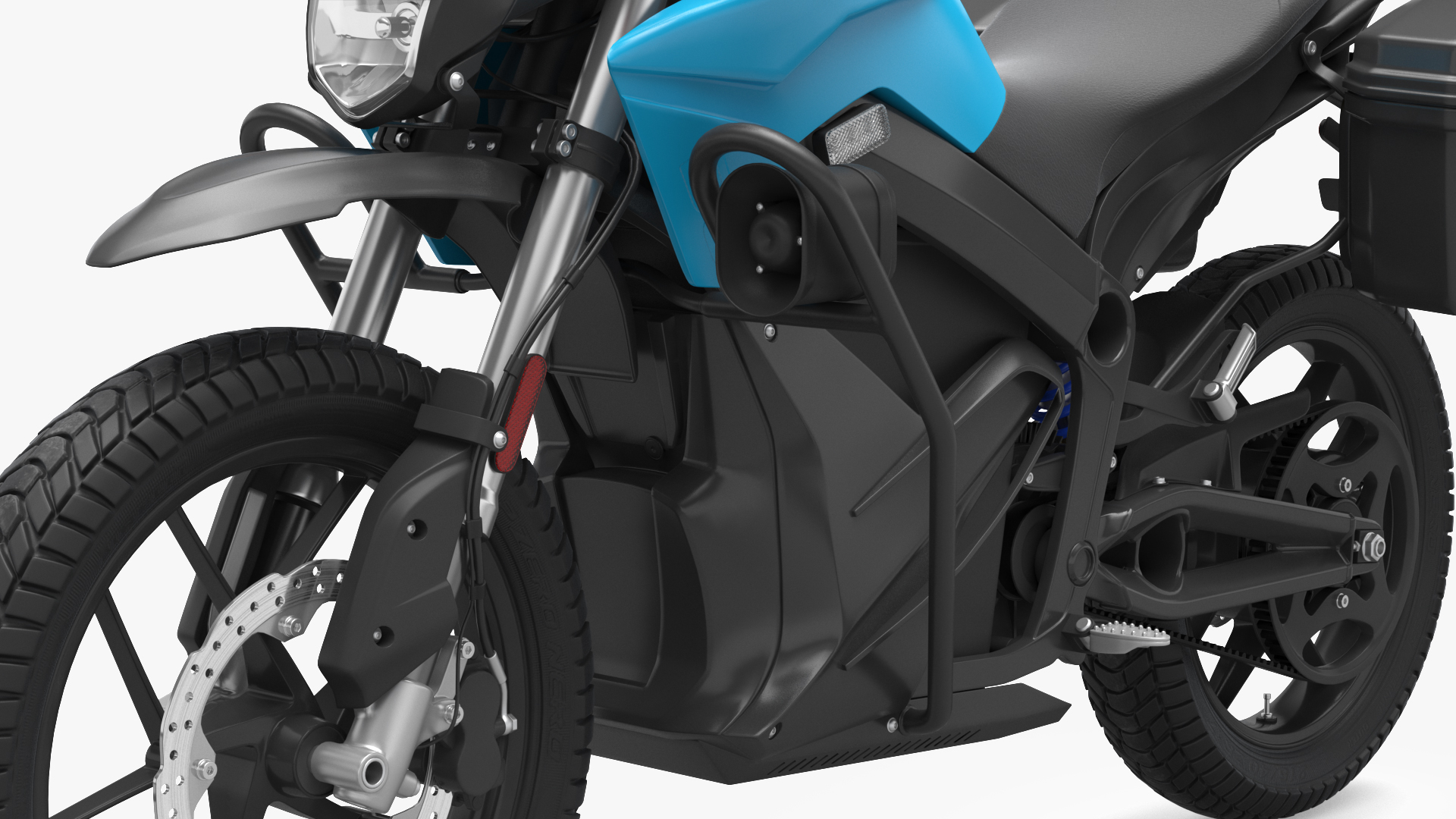 3D Electric Police Motorcycle