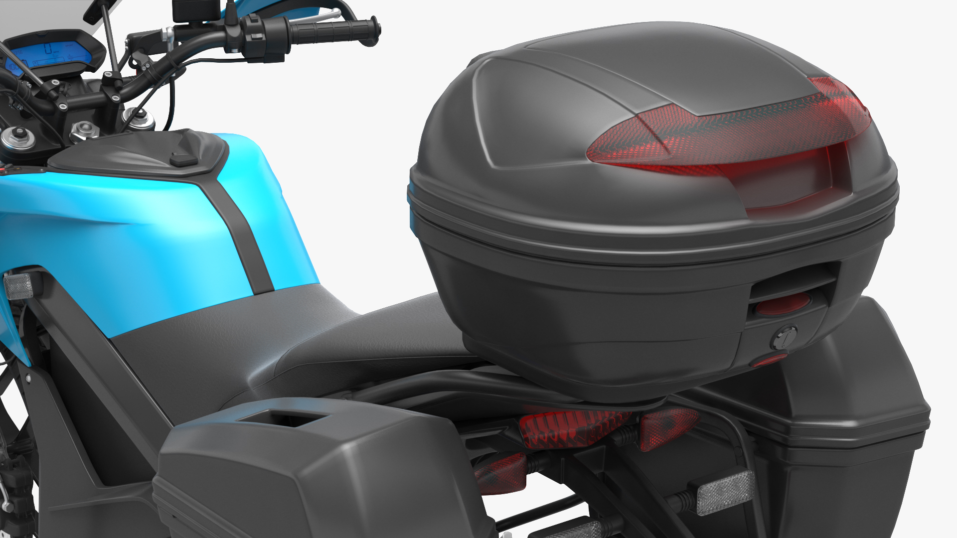 3D Electric Police Motorcycle