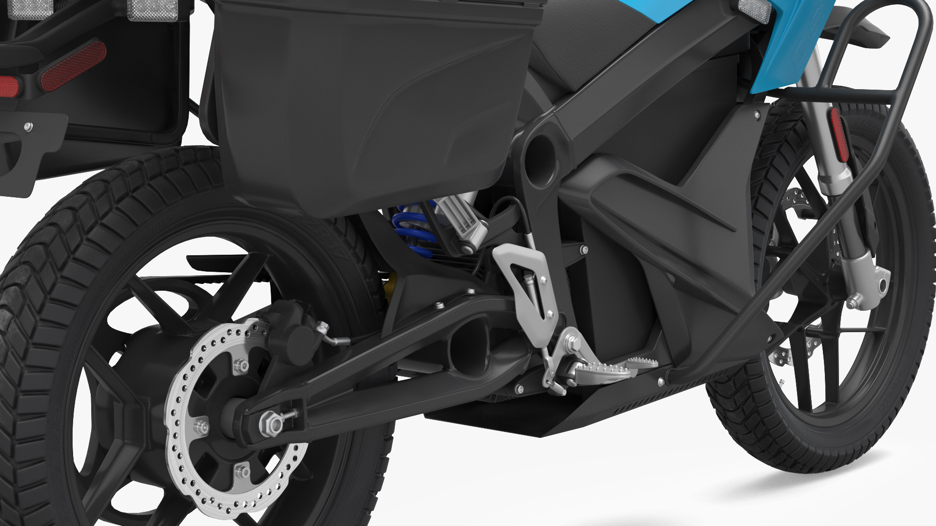 3D Electric Police Motorcycle