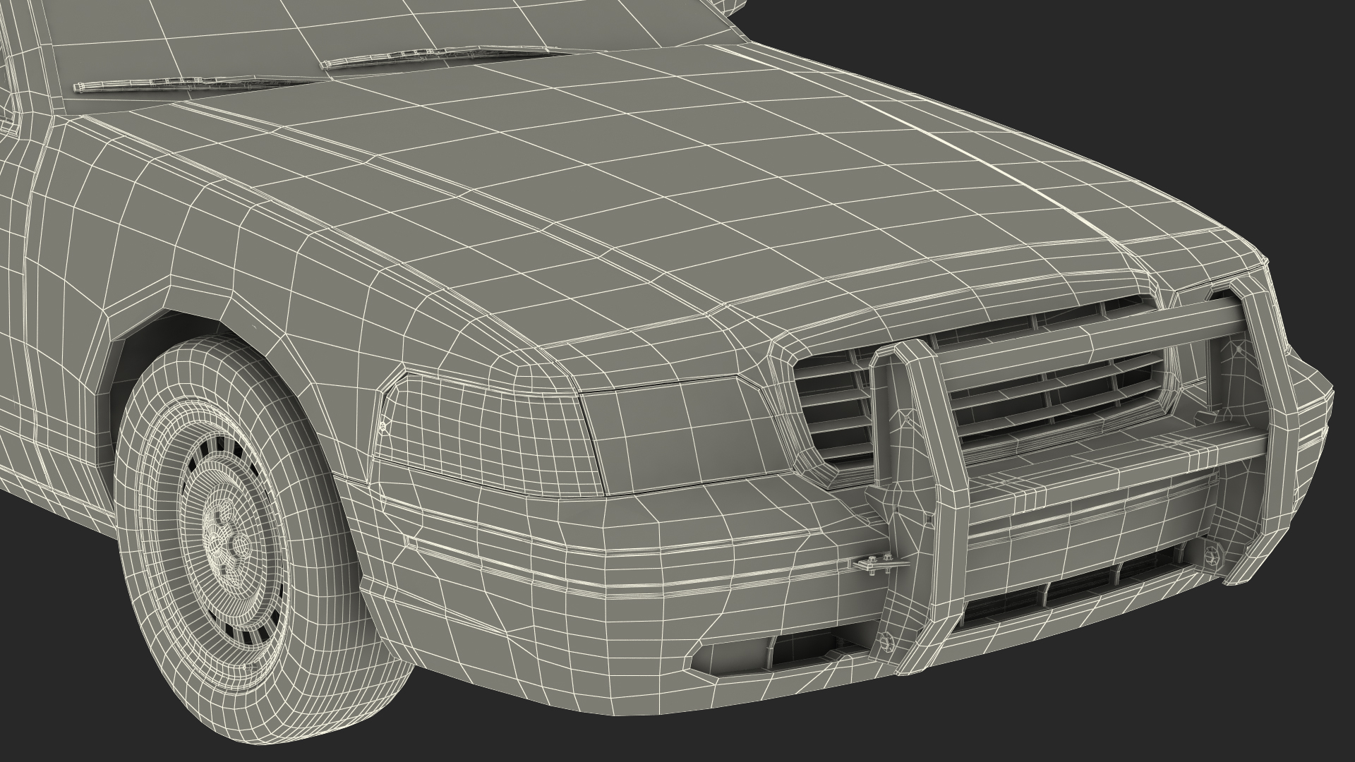 3D model Generic Police Car NYPD Rigged