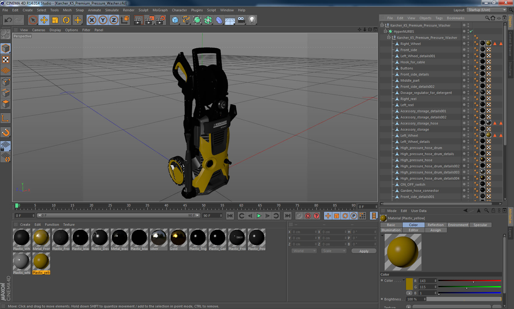 Karcher K5 Premium Pressure Washer 3D model