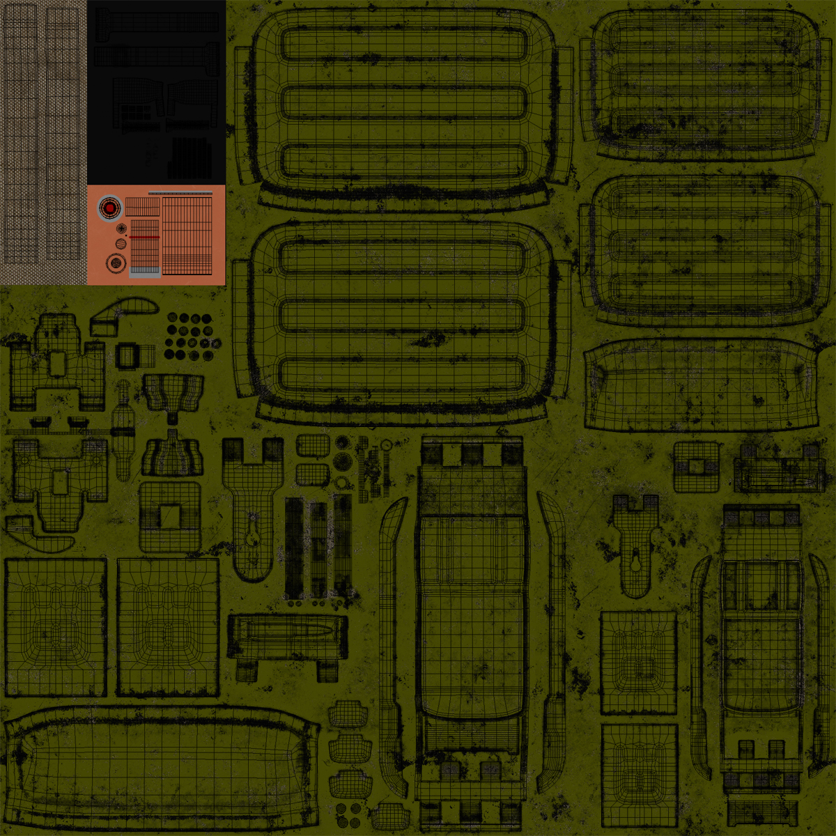 3D PKM With 100 Round Ammunition Box model