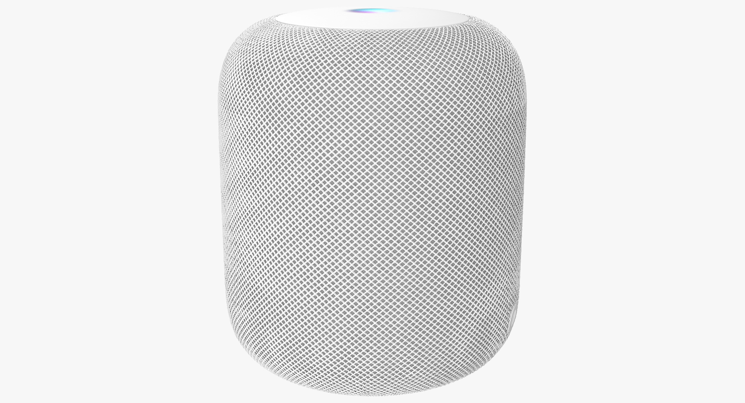 3D Apple HomePod Smart Speaker White model