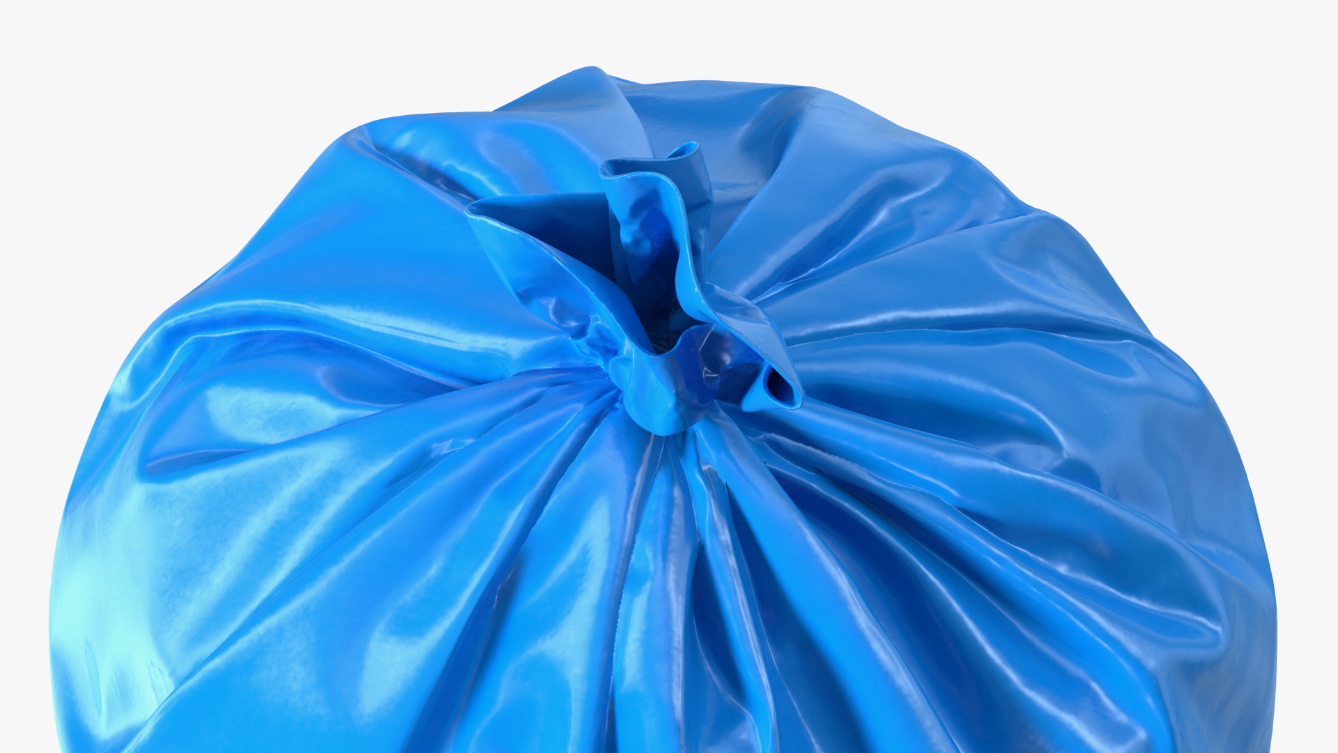 3D model Tied Closed Big Blue Trash Bag