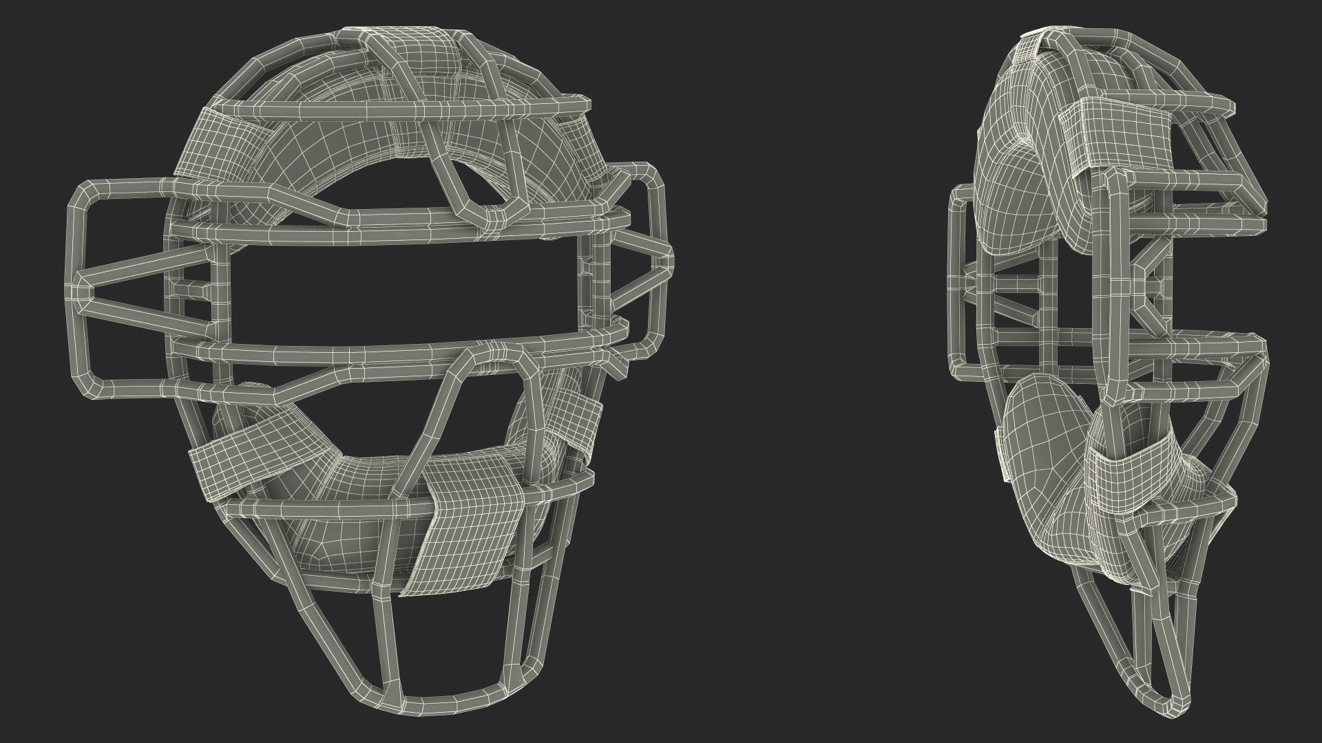 Mizuno Baseball Catchers Mask 3D model