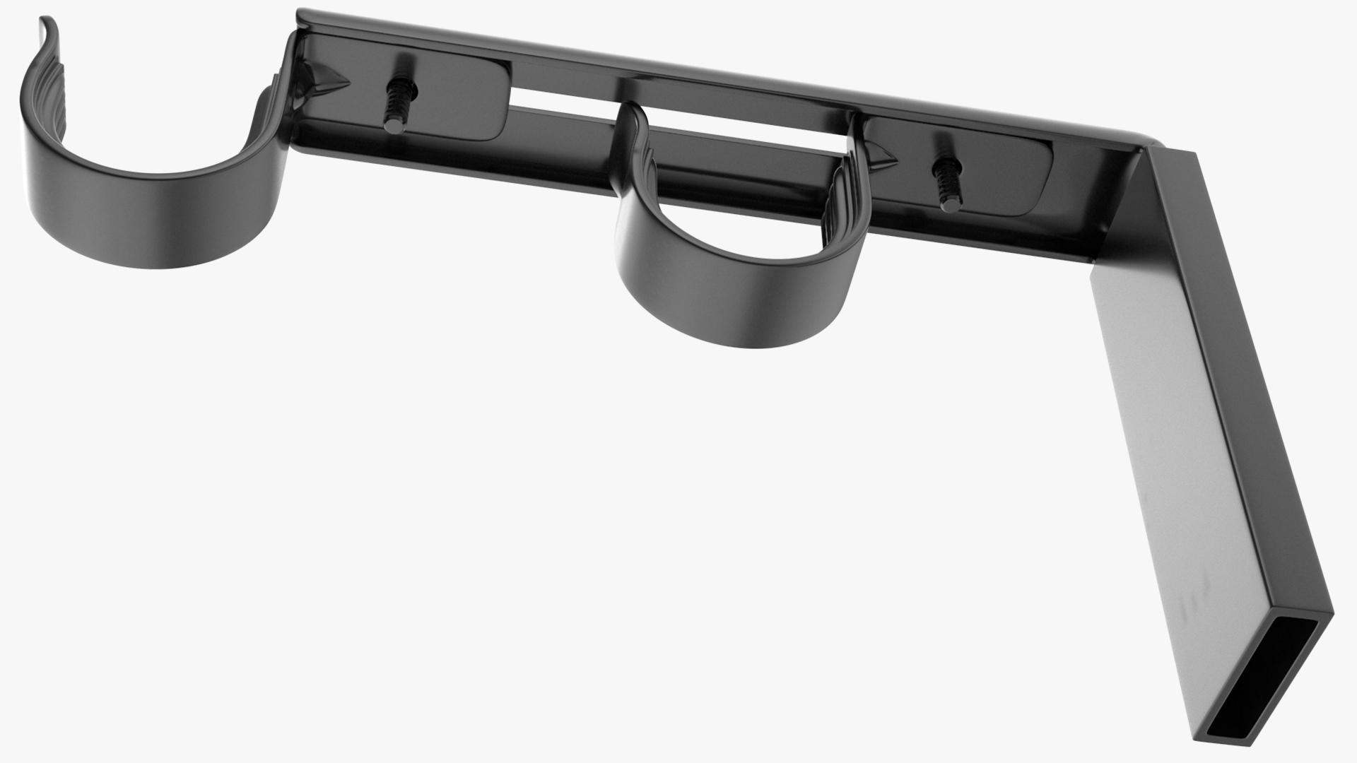 3D Black Curtain Rods model