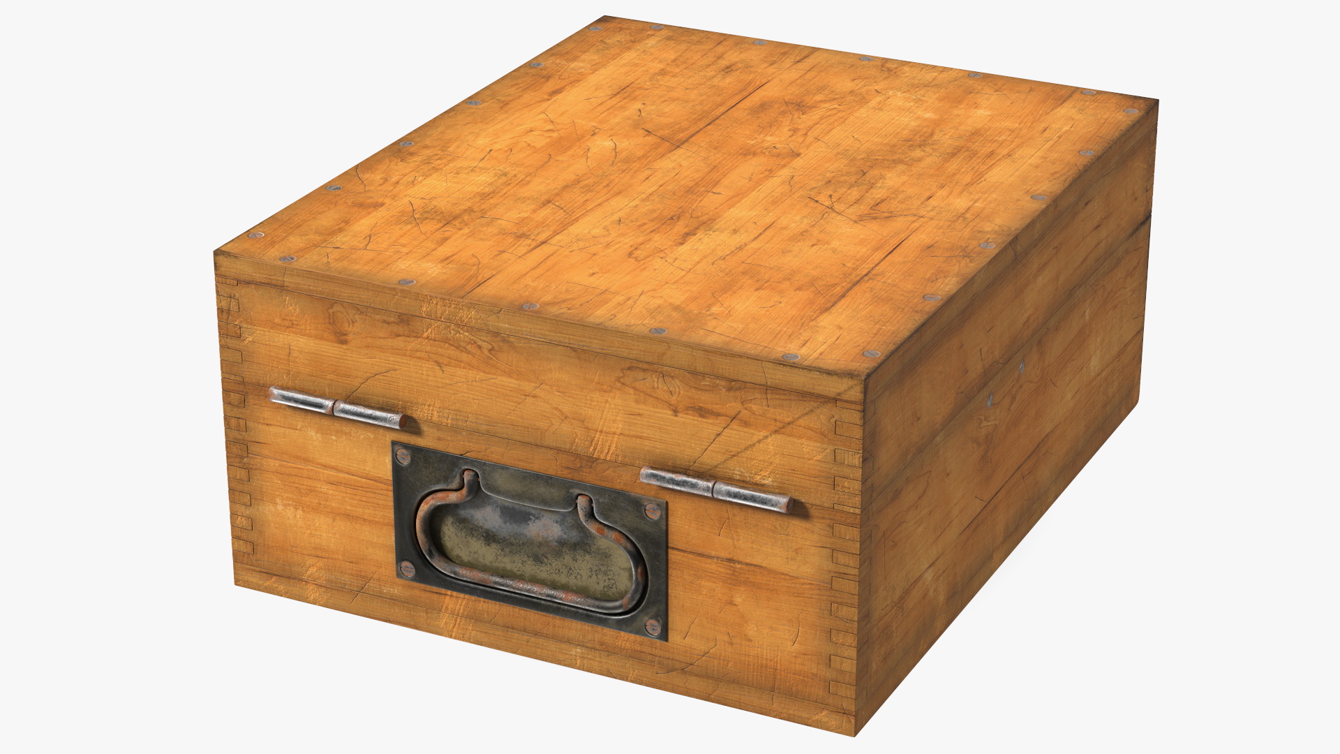 3D model Old Wooden Case