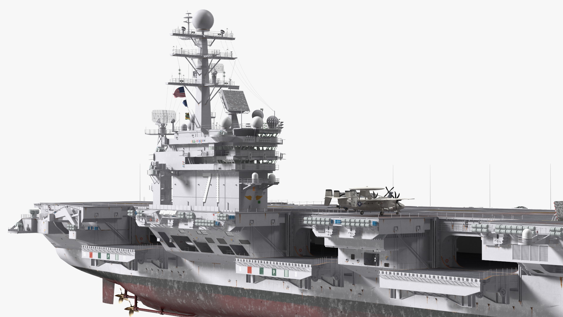 3D USS Theodore Roosevelt CVN 71 with Aircraft model