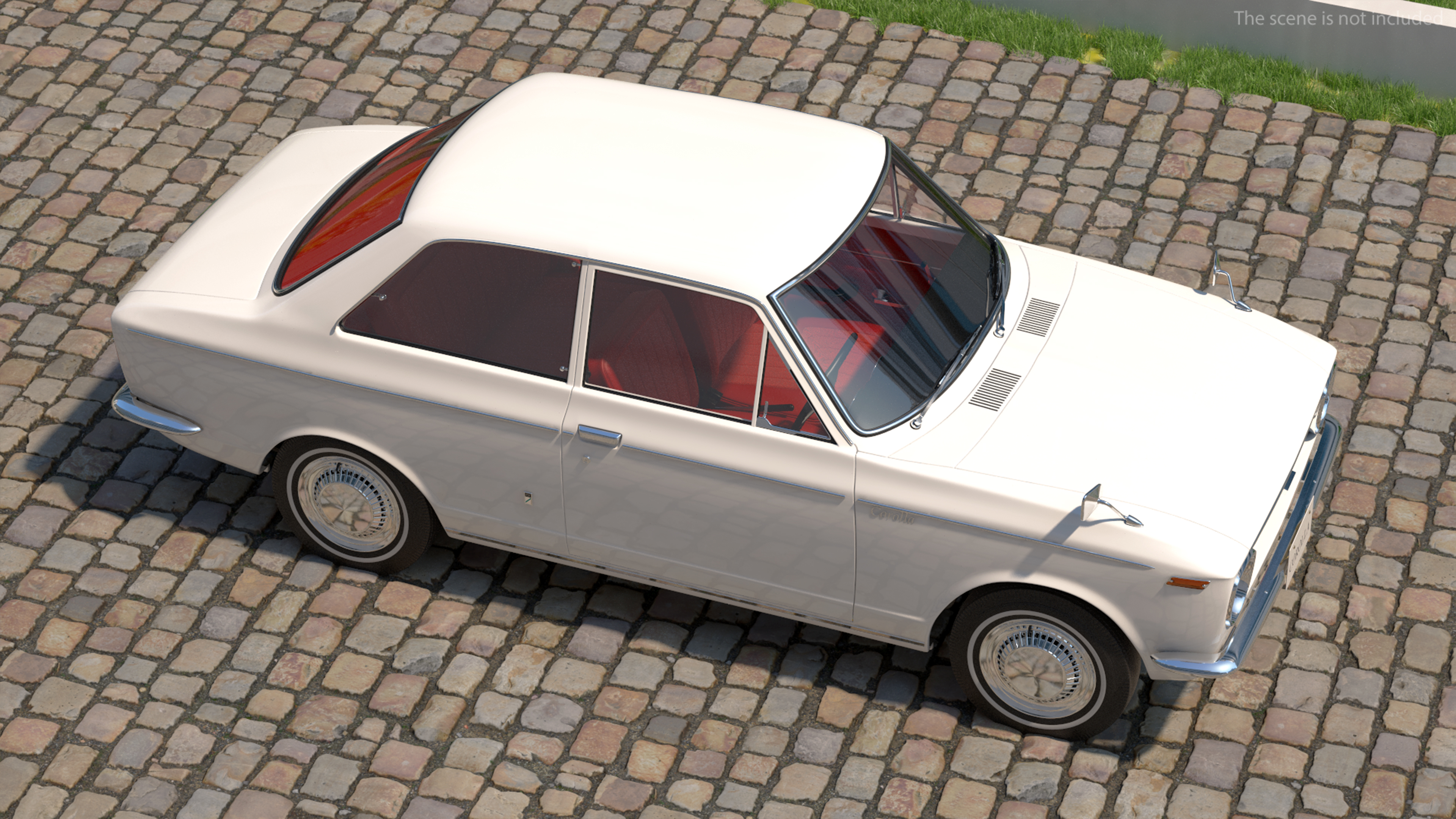 1st Generation Toyota Corolla E10 1966 White 3D model