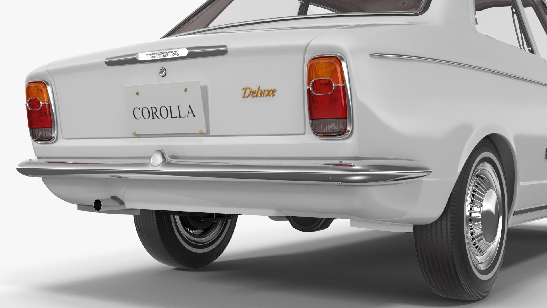 1st Generation Toyota Corolla E10 1966 White 3D model