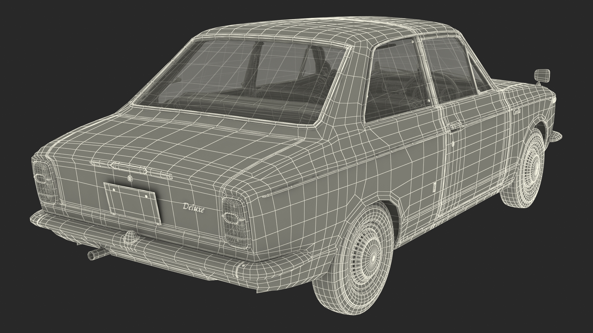 1st Generation Toyota Corolla E10 1966 White 3D model