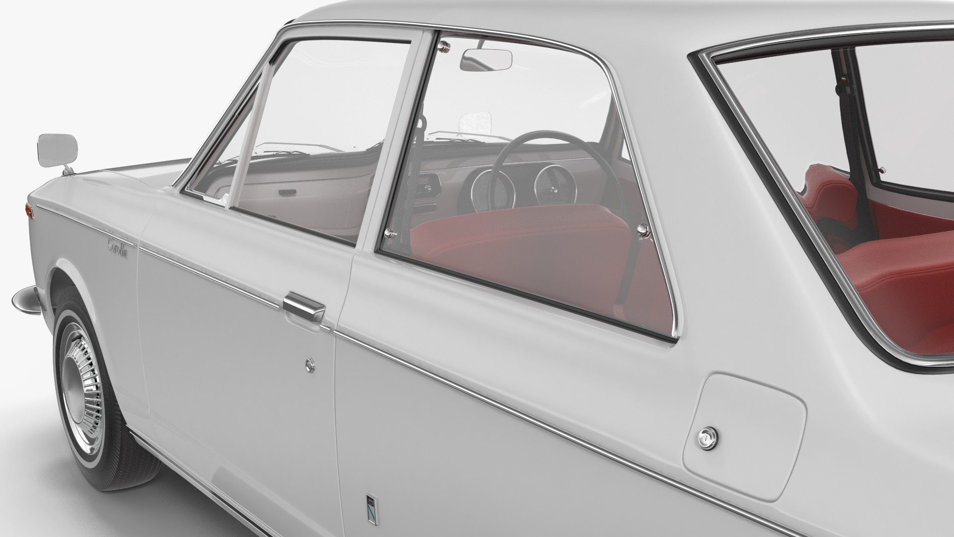 1st Generation Toyota Corolla E10 1966 White 3D model