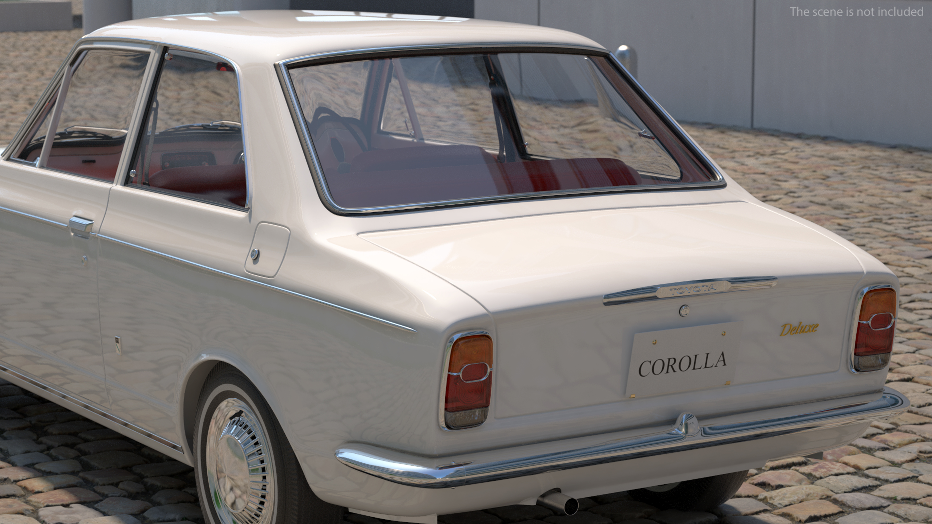 1st Generation Toyota Corolla E10 1966 White 3D model