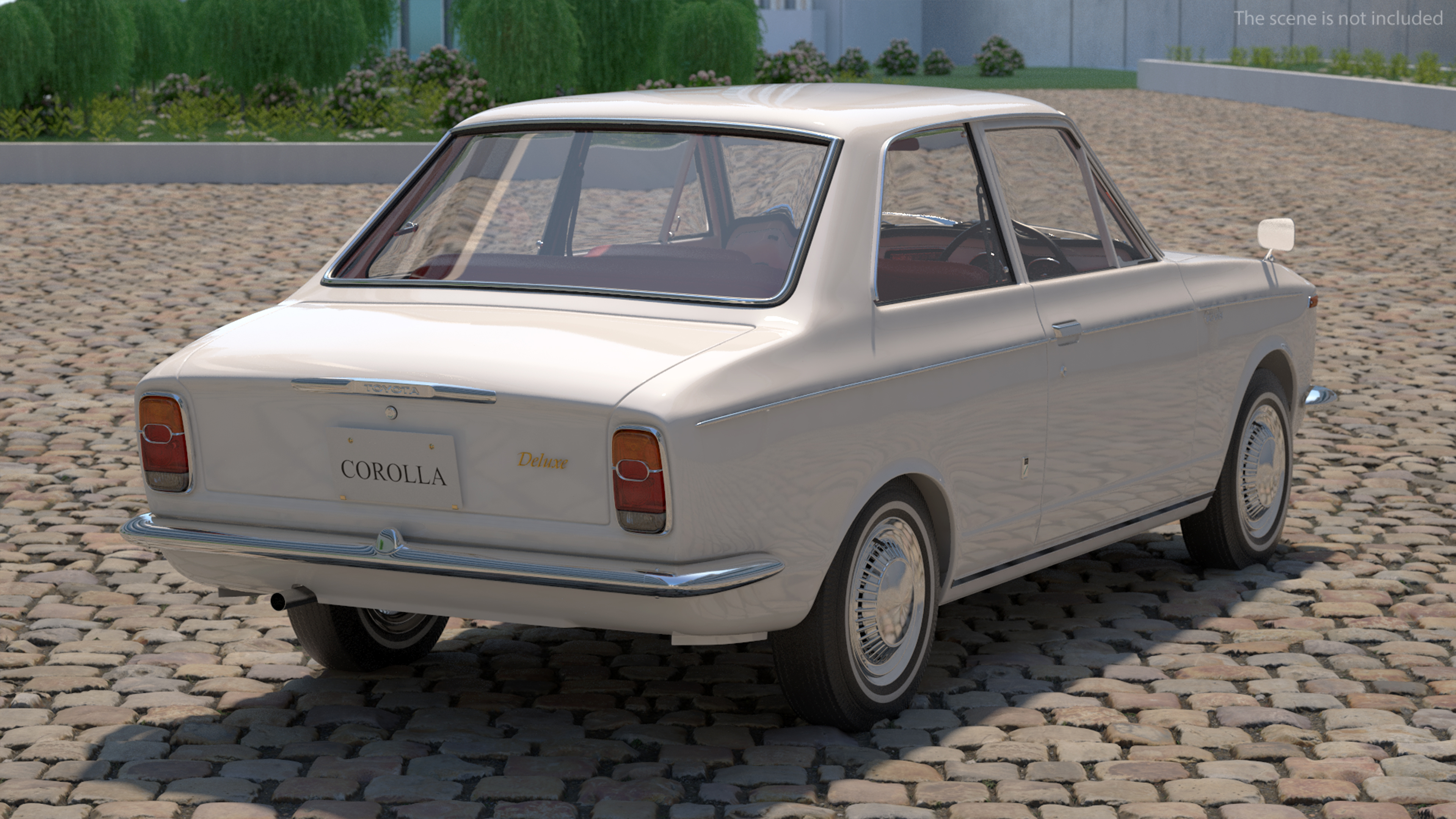 1st Generation Toyota Corolla E10 1966 White 3D model