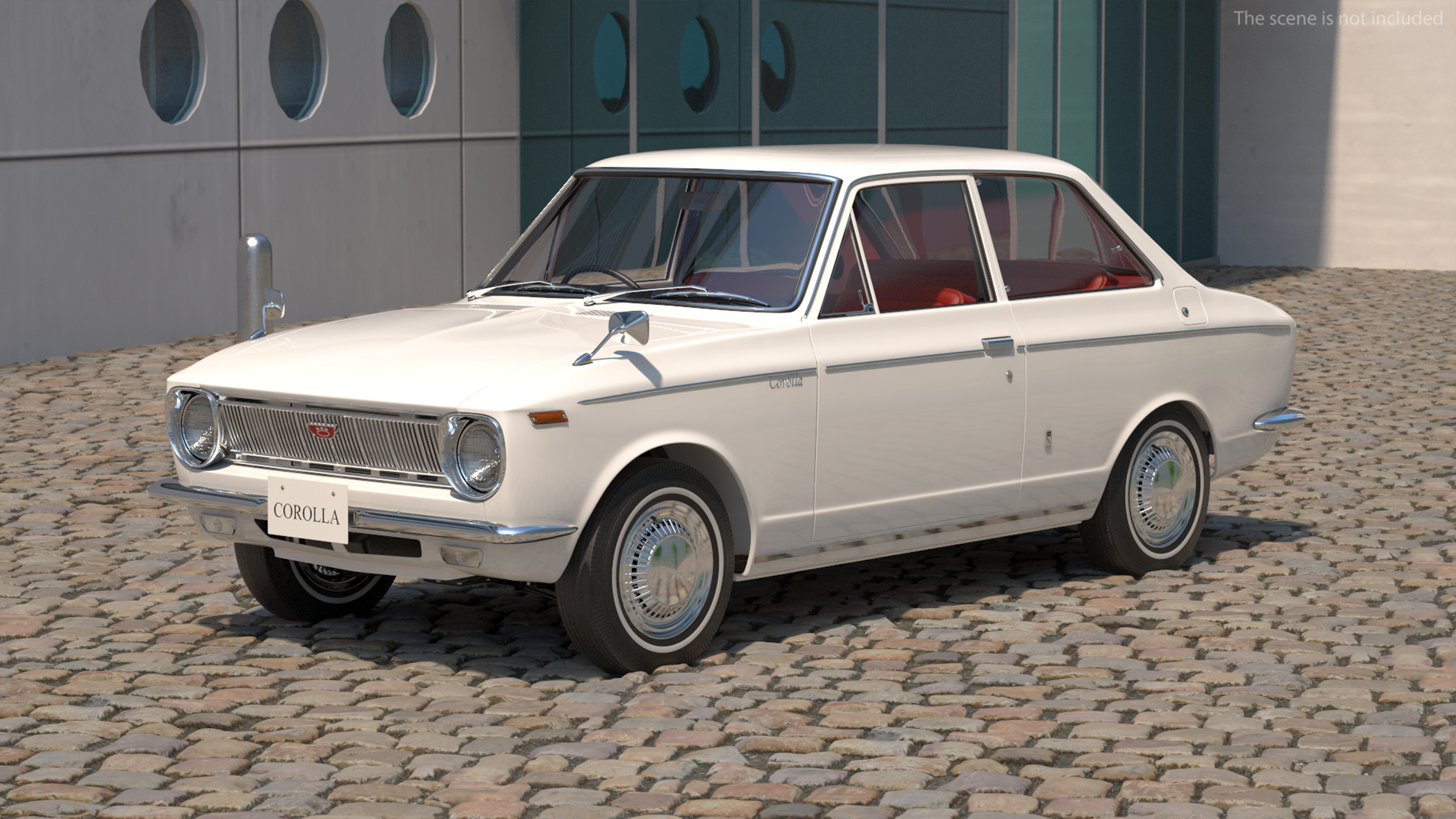 1st Generation Toyota Corolla E10 1966 White 3D model