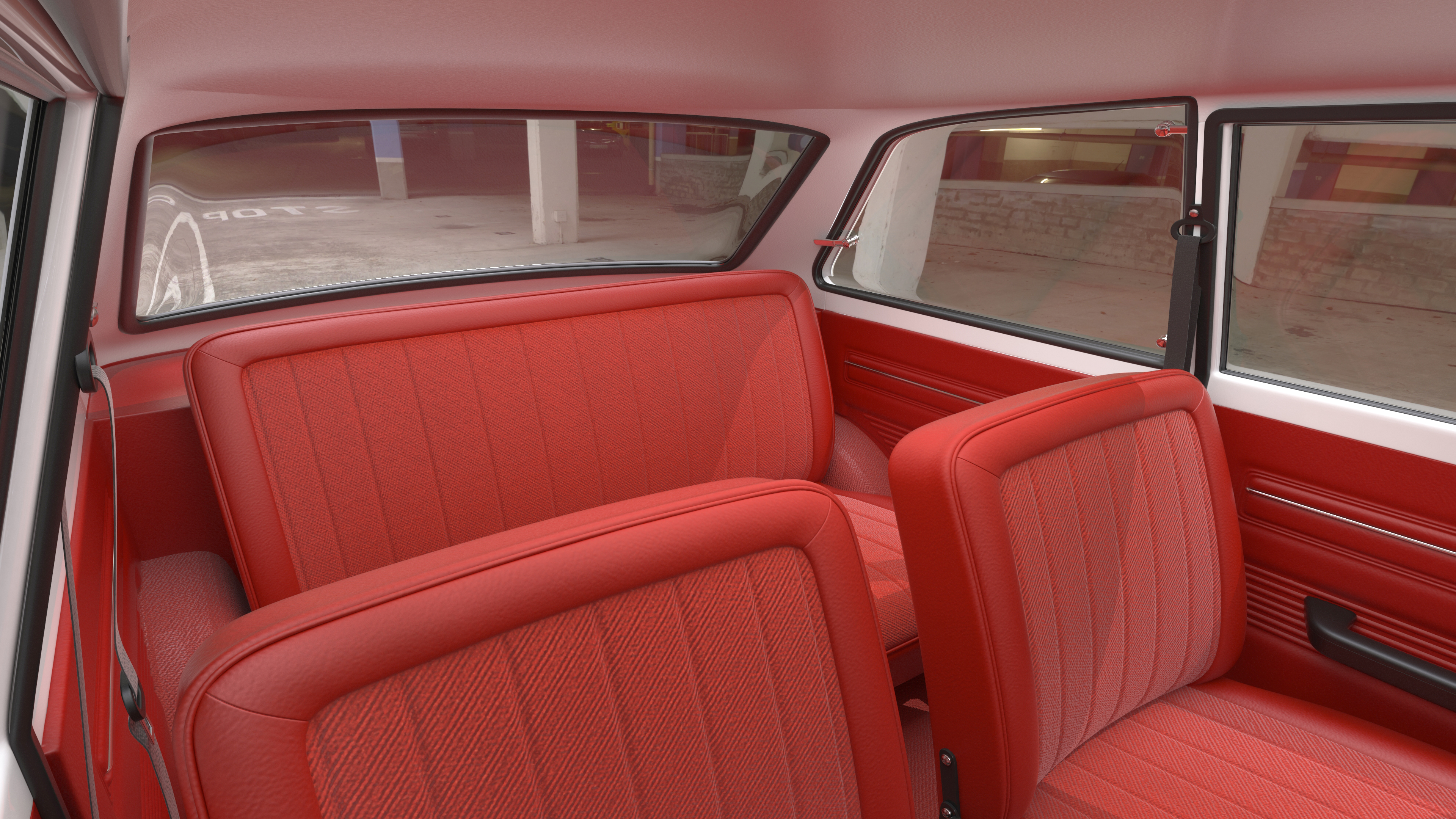 1st Generation Toyota Corolla E10 1966 White 3D model