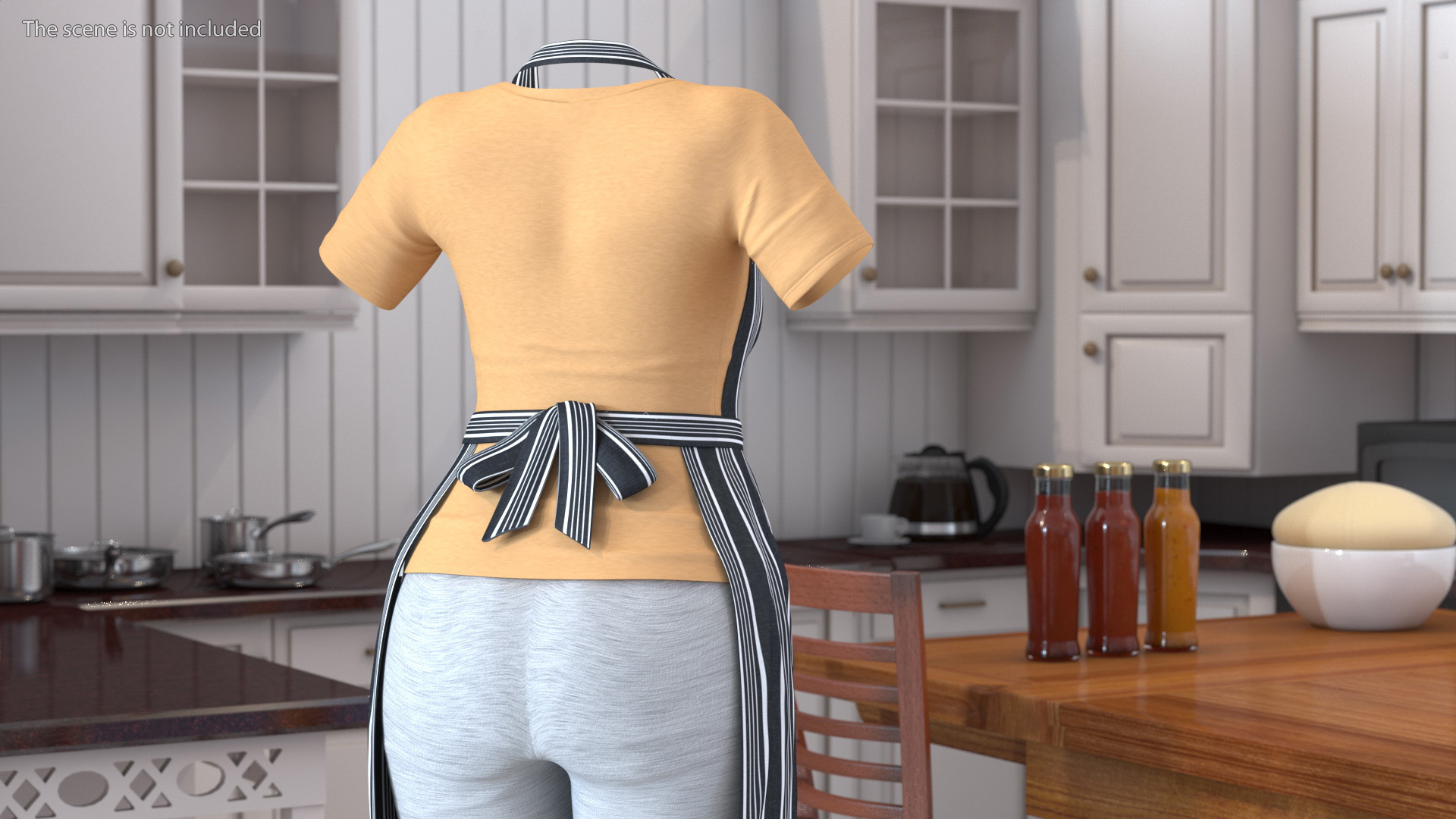 3D model Clothes Set Kitchen Style for Women