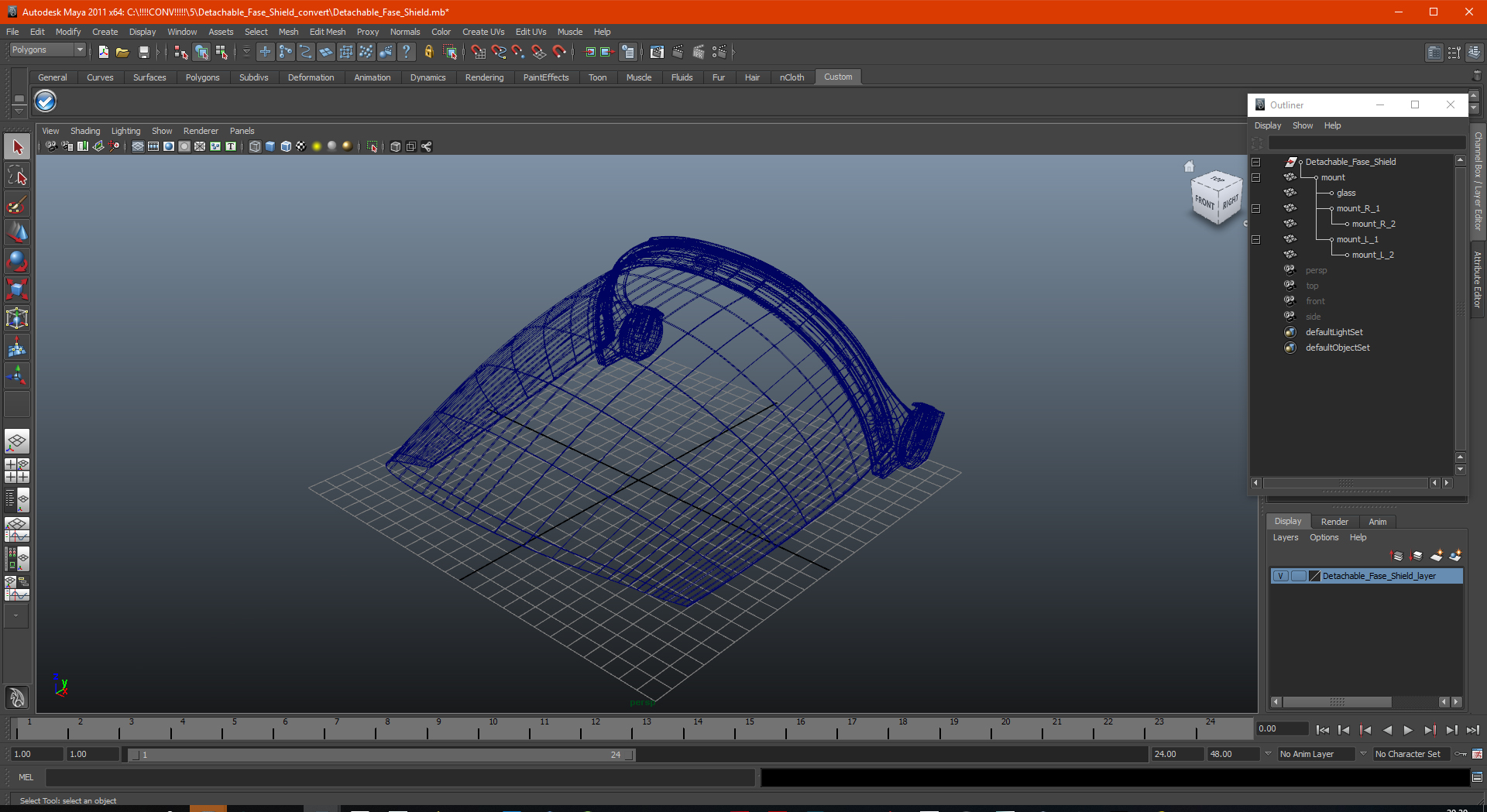 Detachable Fase Shield 3D