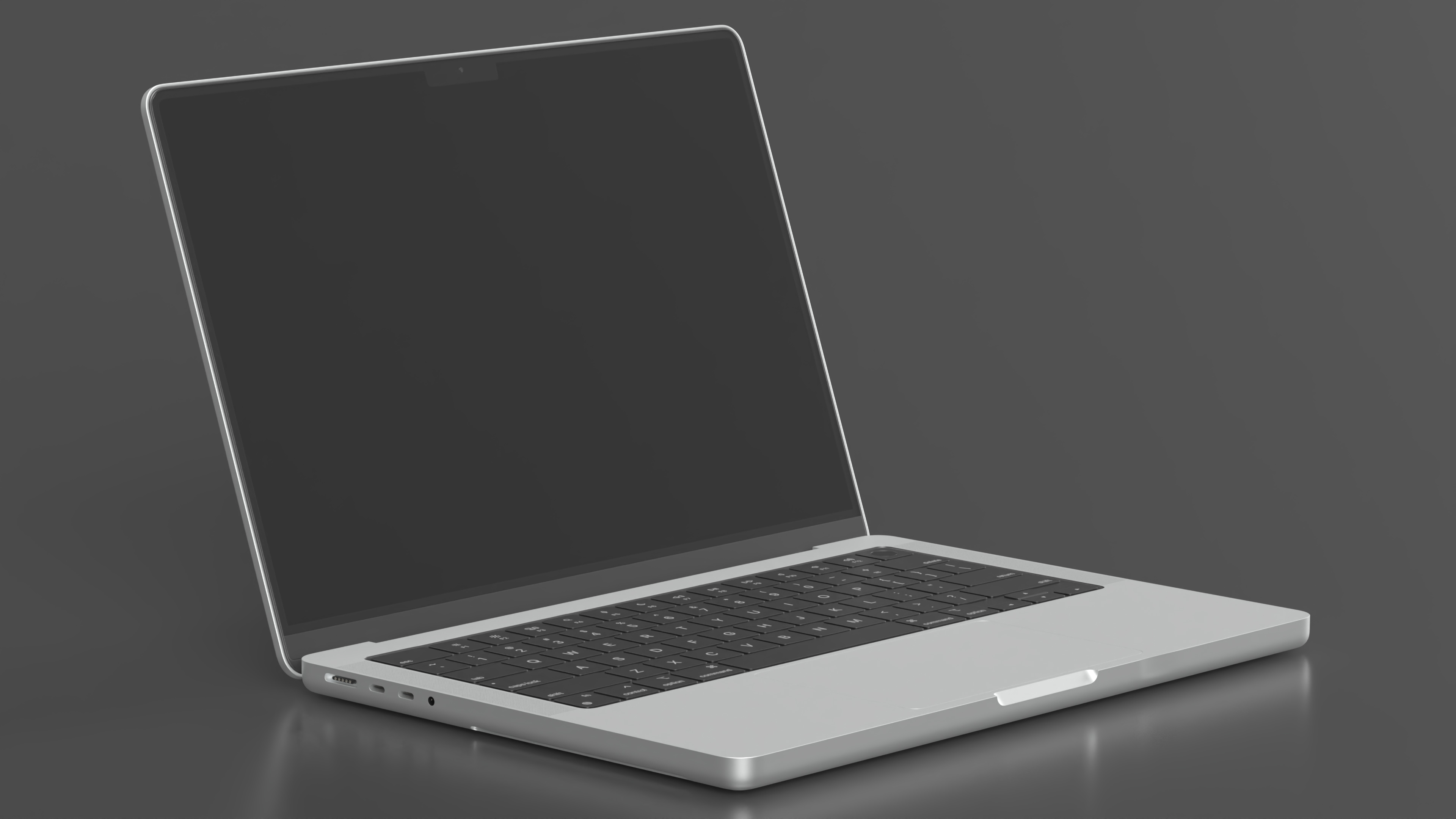 MacBook Pro 14 M2 with Detailed Inner Structure 3D