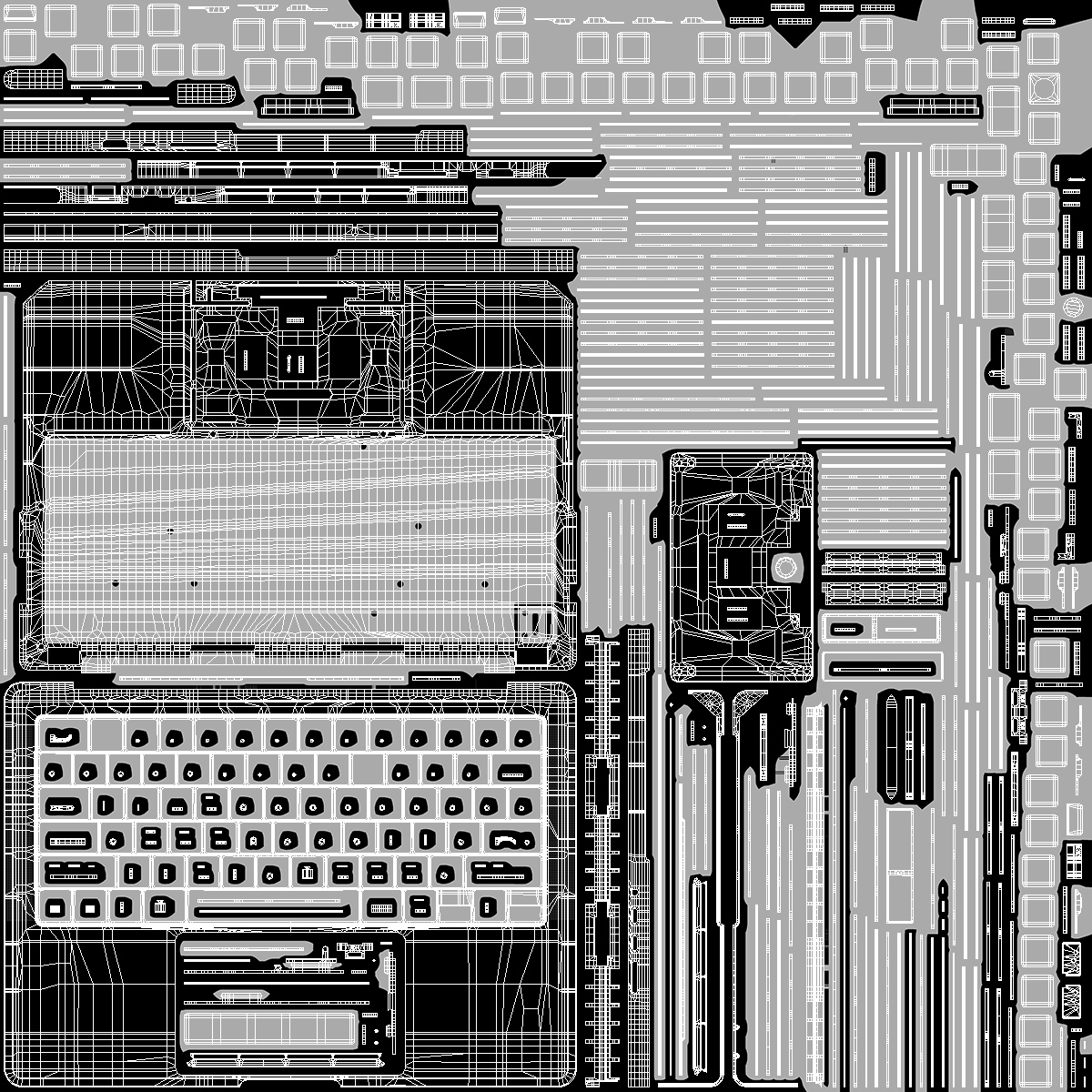 MacBook Pro 14 M2 with Detailed Inner Structure 3D